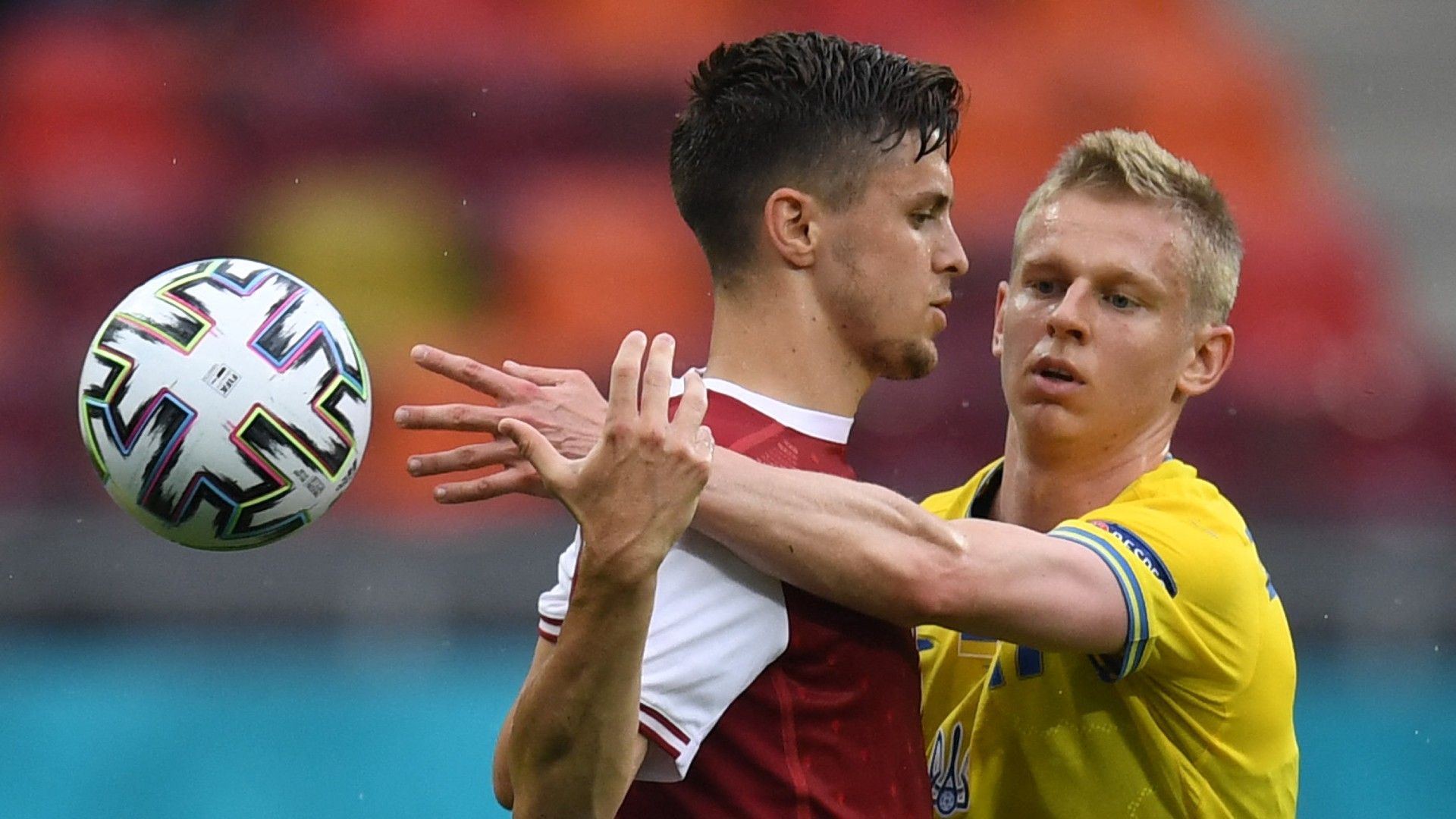 Schöpf Zinchenko Ukraine Austria Euro 2020