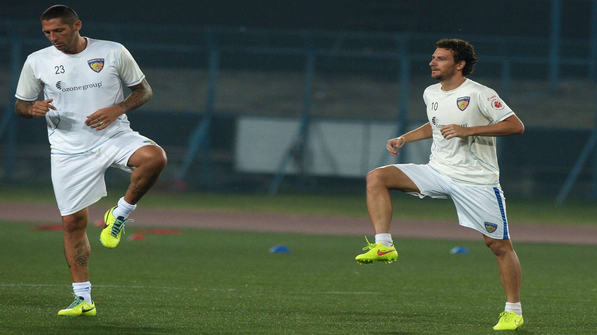 Marco Materazzi playing for Chennaiyin