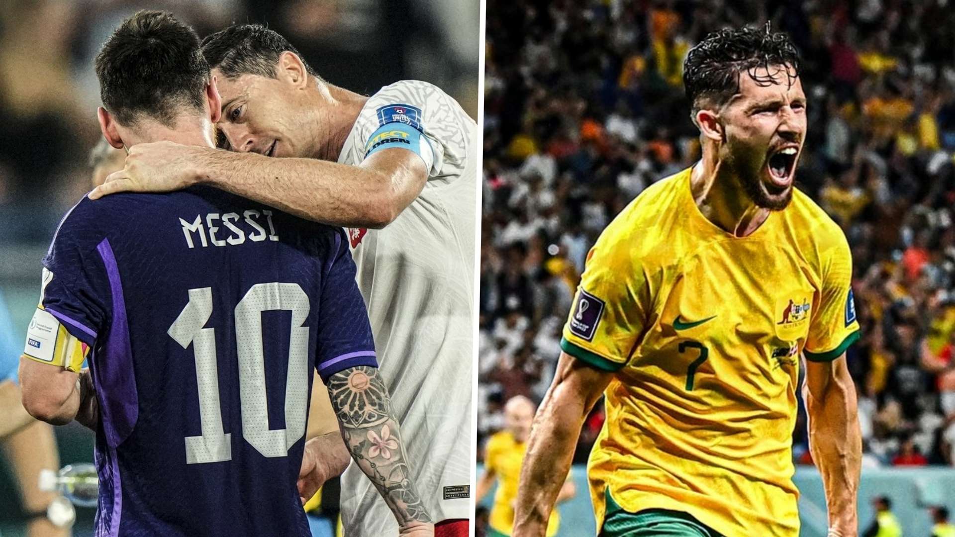 Lionel Messi, Robert Lewandowski, Mathew Leckie