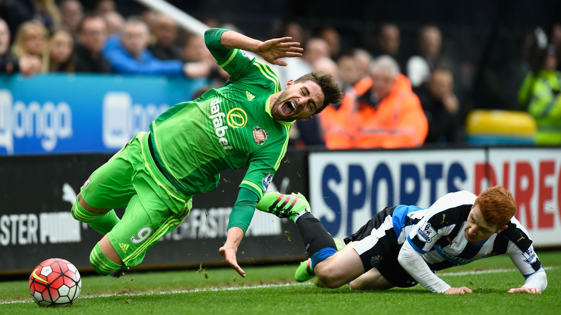 Fabio Borini Sunderland Jack Colback Newcastle United