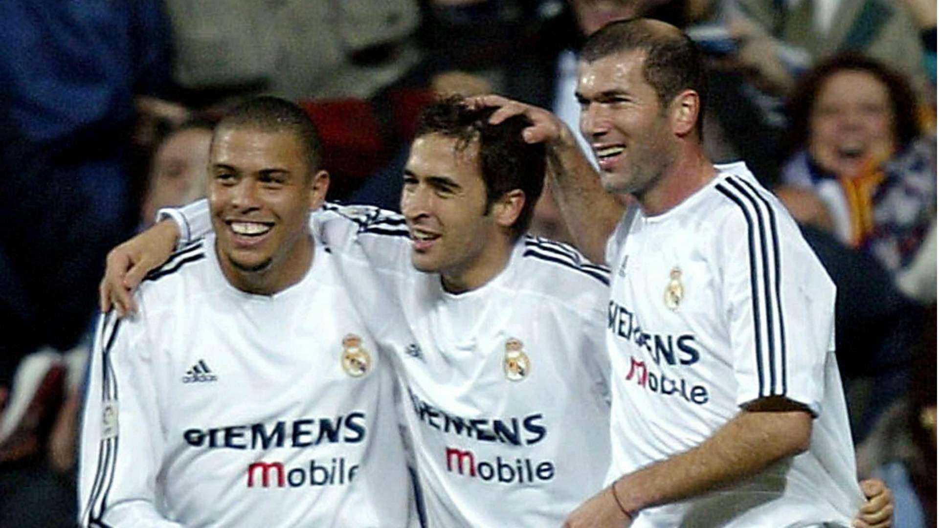 ZIDANE RONALDO RAUL MADRID 2003