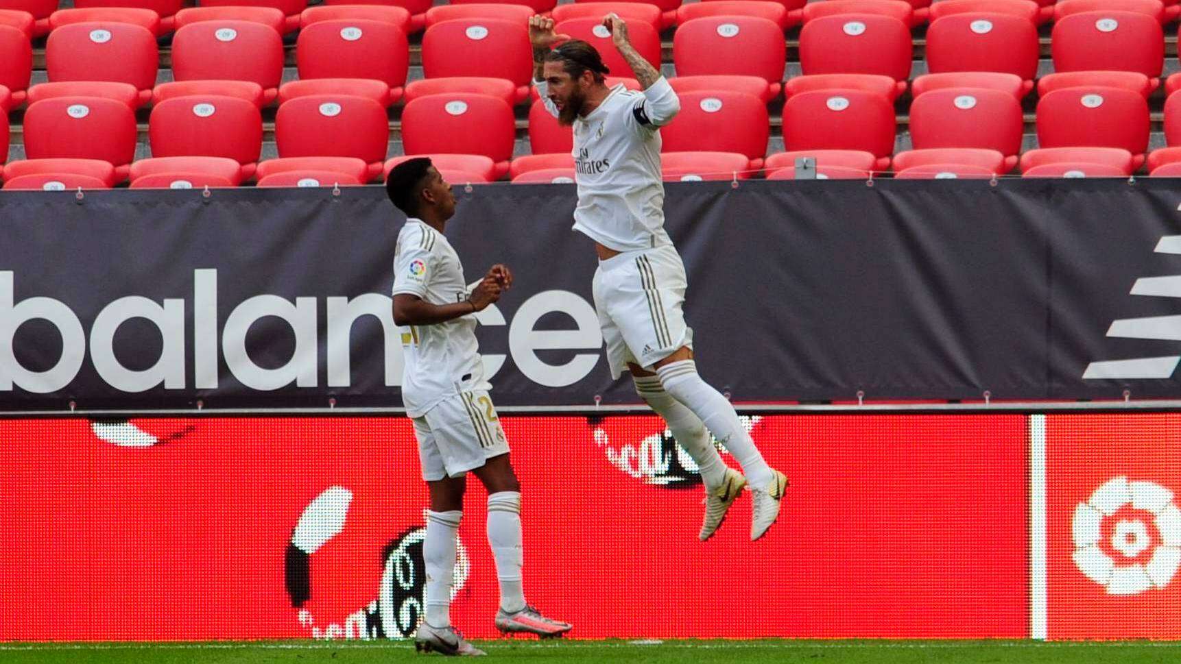 GERMANY ONLY Real Madrid Athletic Bilbao Sergio Ramos