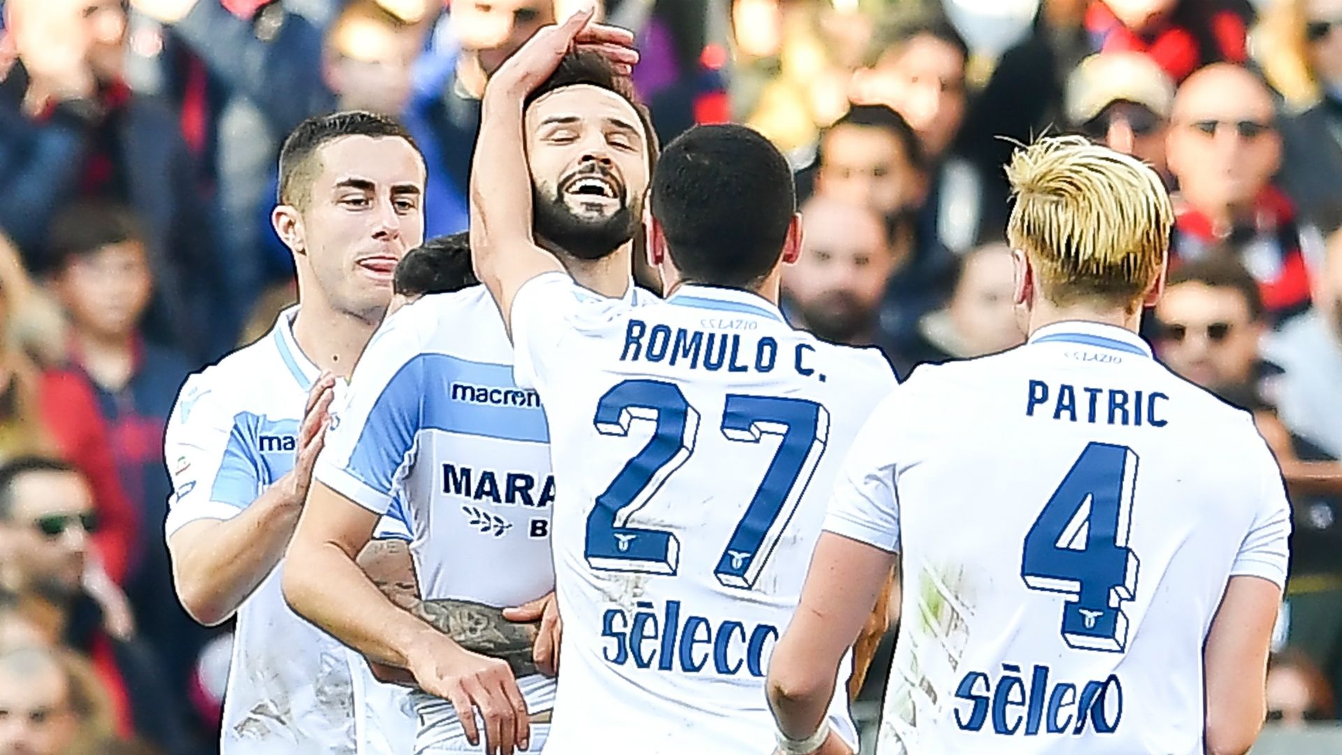 Lazio celebrating Genoa Lazio Serie A