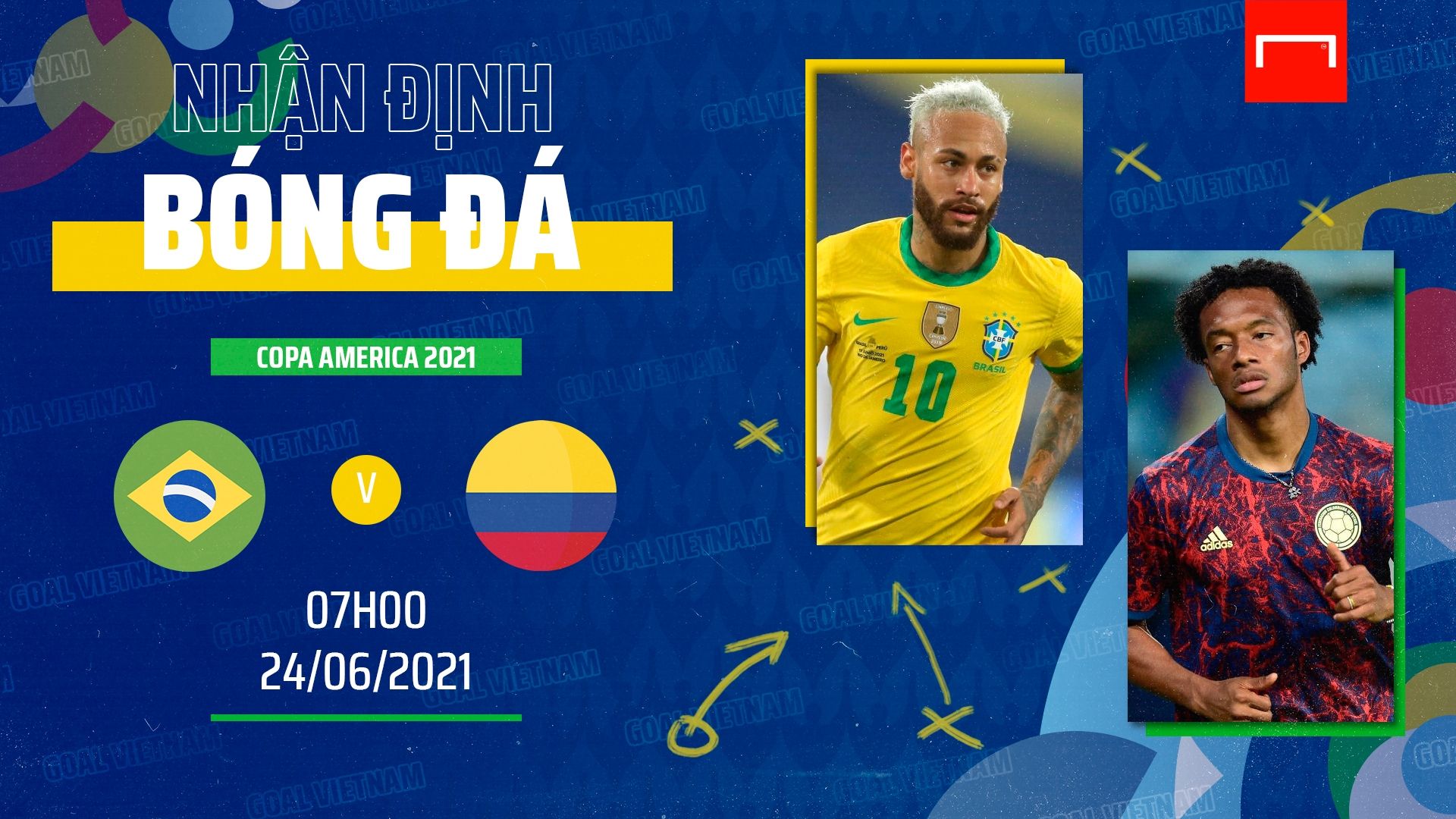 Preview Brazil vs Colombia Copa America 2021 GFX