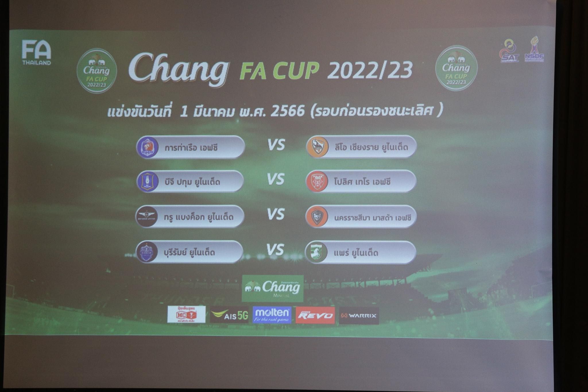 ช้าง เอฟเอ คัพ 2022/23 รอบ 8 ทีมสุดท้าย