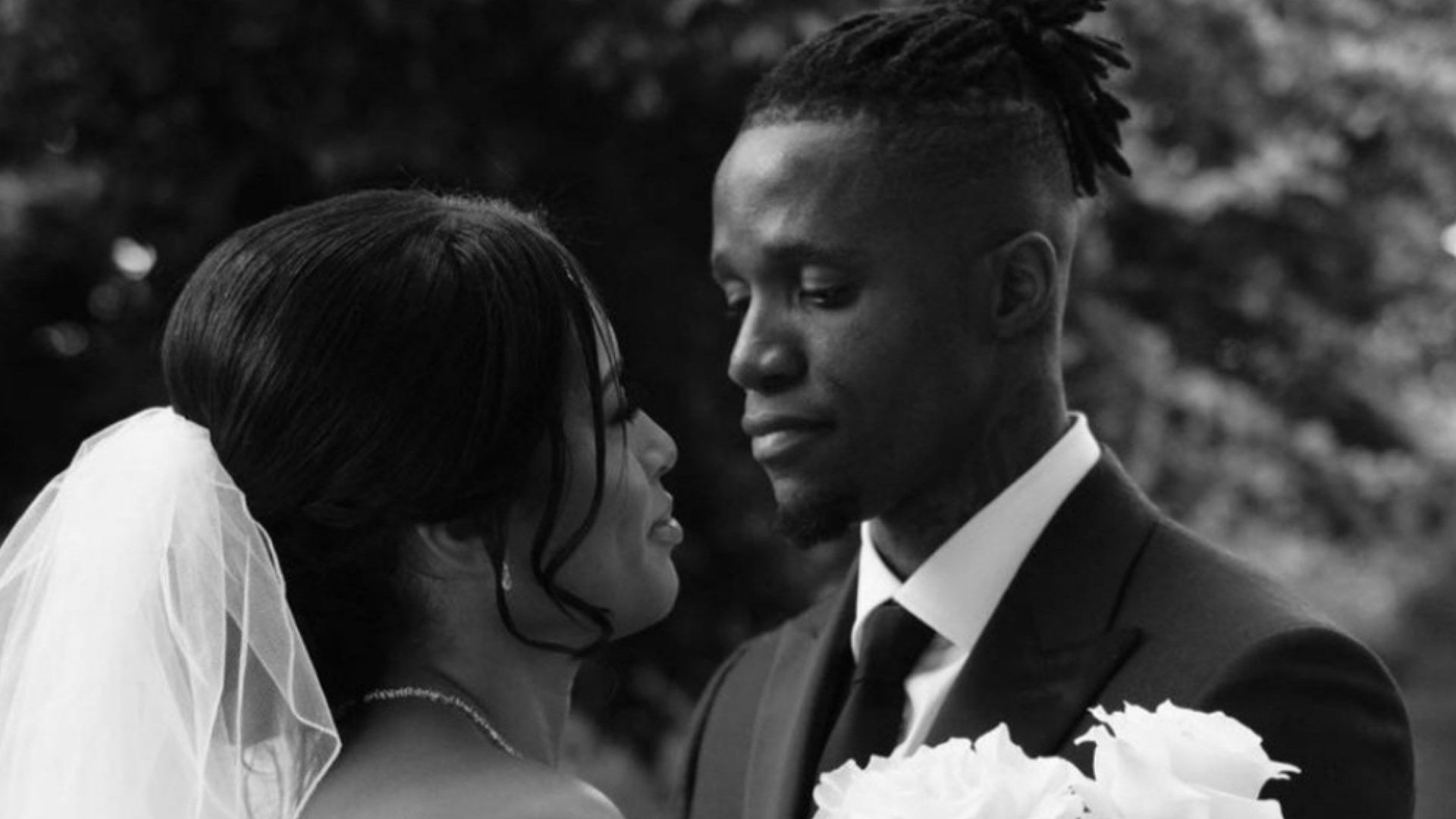 Wilfried Zaha and his wife Paige