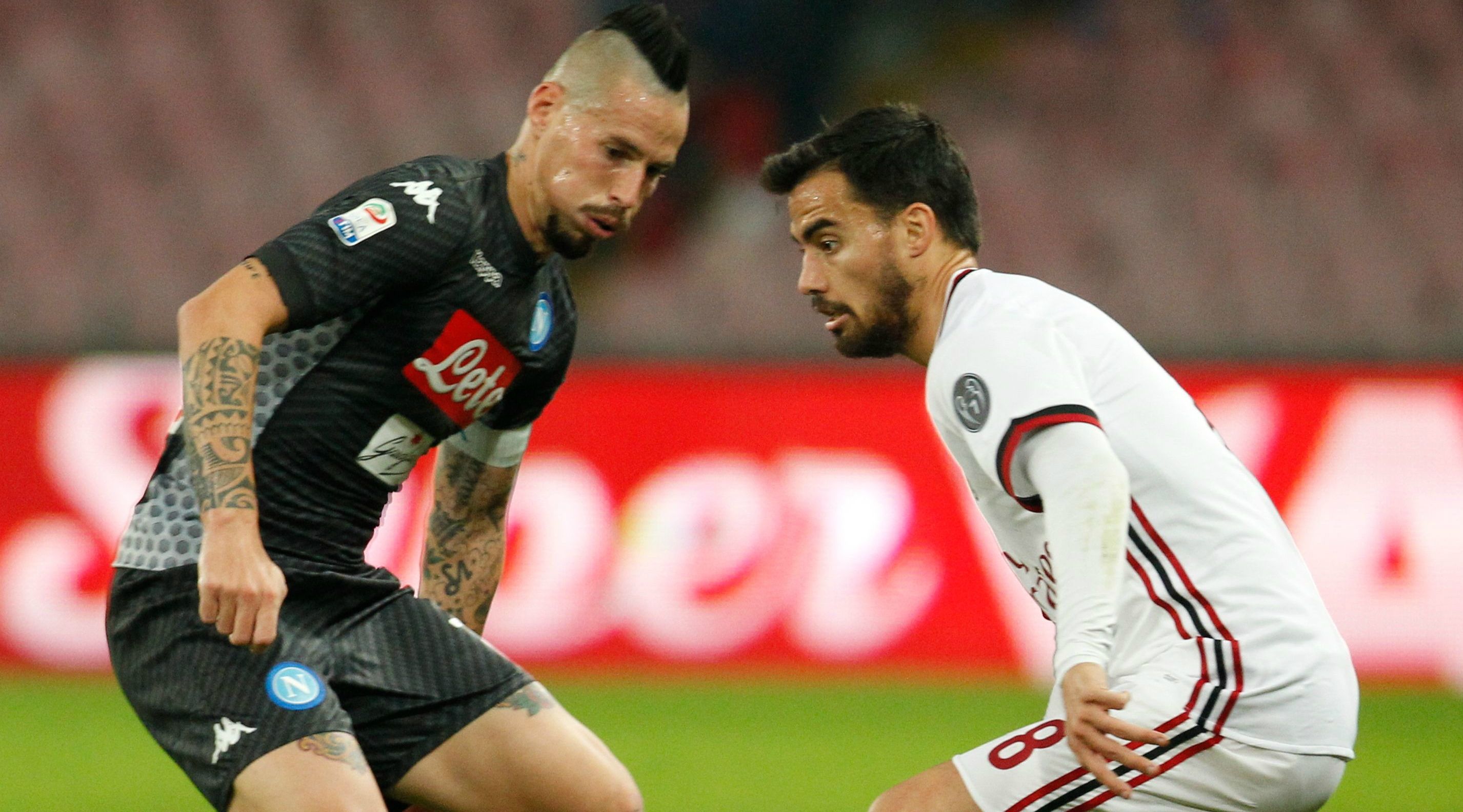 Hamsik Suso Napoli Milan Serie A
