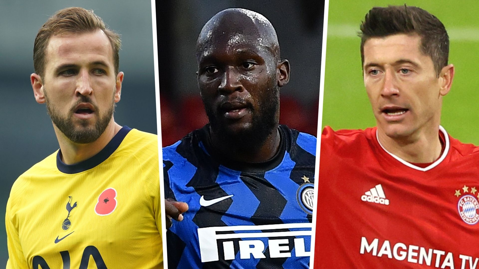 Harry Kane Romelu Lukaku Robert Lewandowski