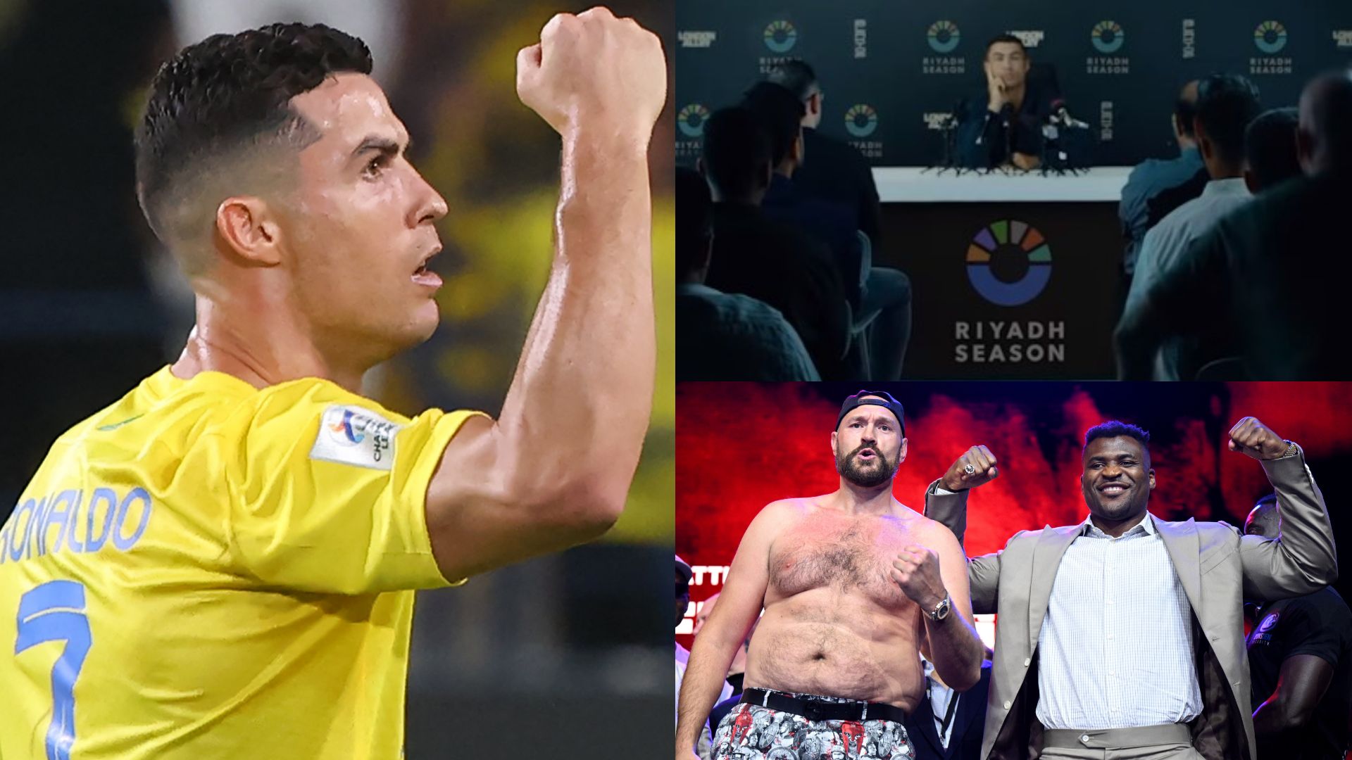 Cristiano Ronaldo Tyson Fury vs Francis Ngannou