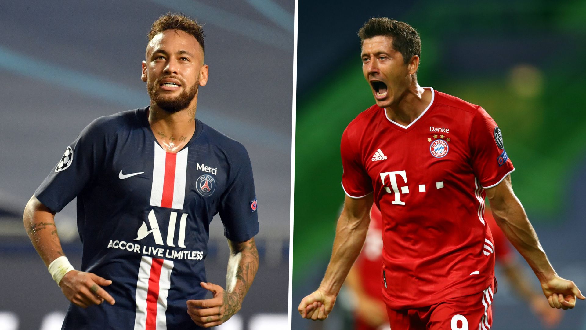 GER ONLY Neymar Robert Lewandowski PSG Bayern 2020