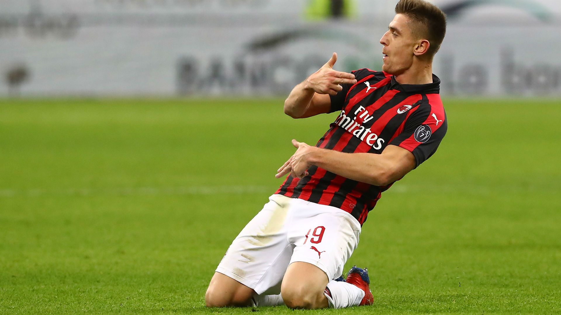 Piatek Milan Napoli Coppa Italia