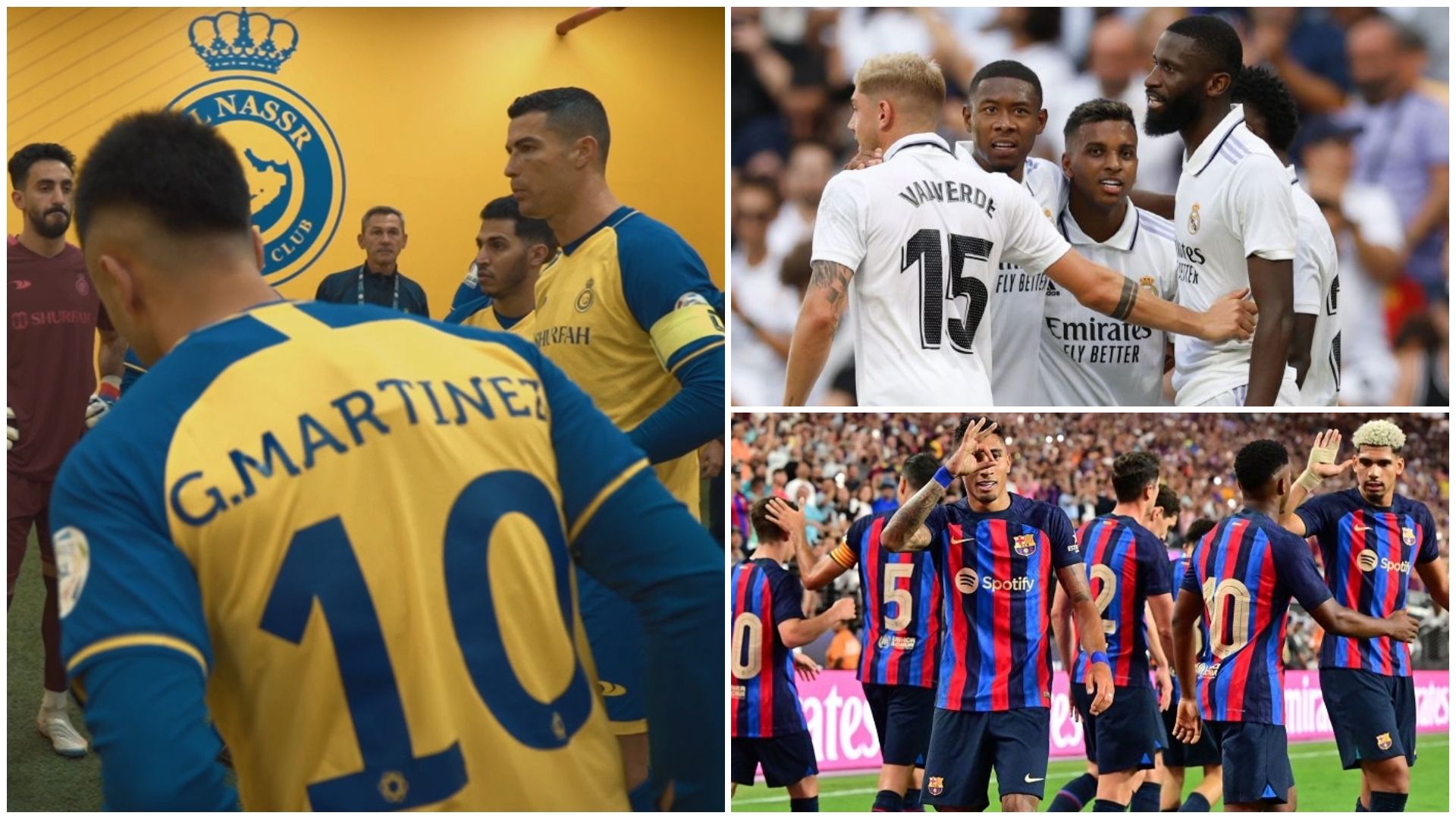 al nassr - real madrid - barcelona