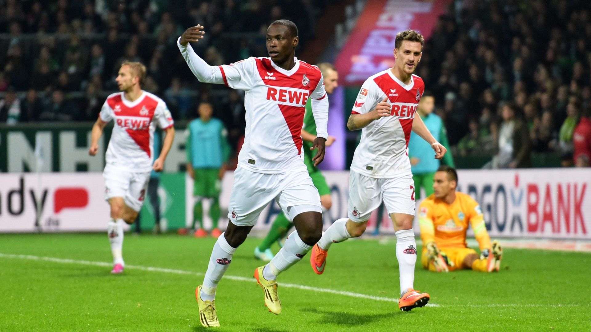 Werder Bremen Cologne Anthony Ujah Bundesliga 10242014