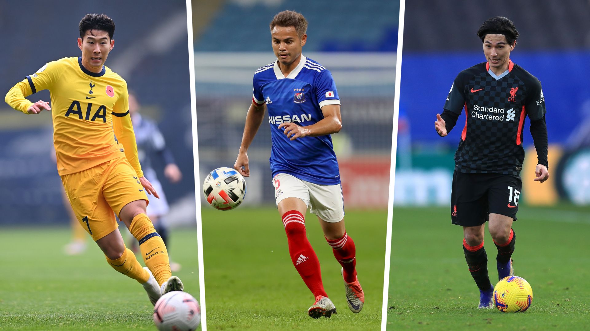 Son Heung-min, ธีราทร บุญมาทัน, Takumi Minamino