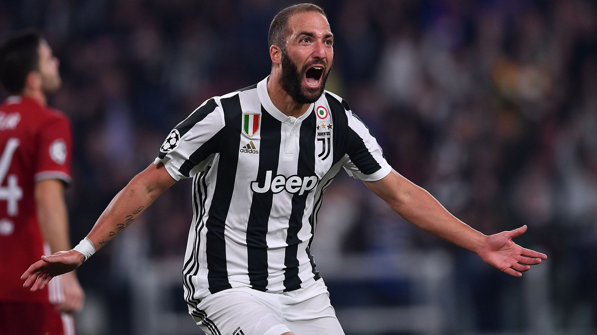 Gonzalo Higuain Juventus Olympiacos Champions League