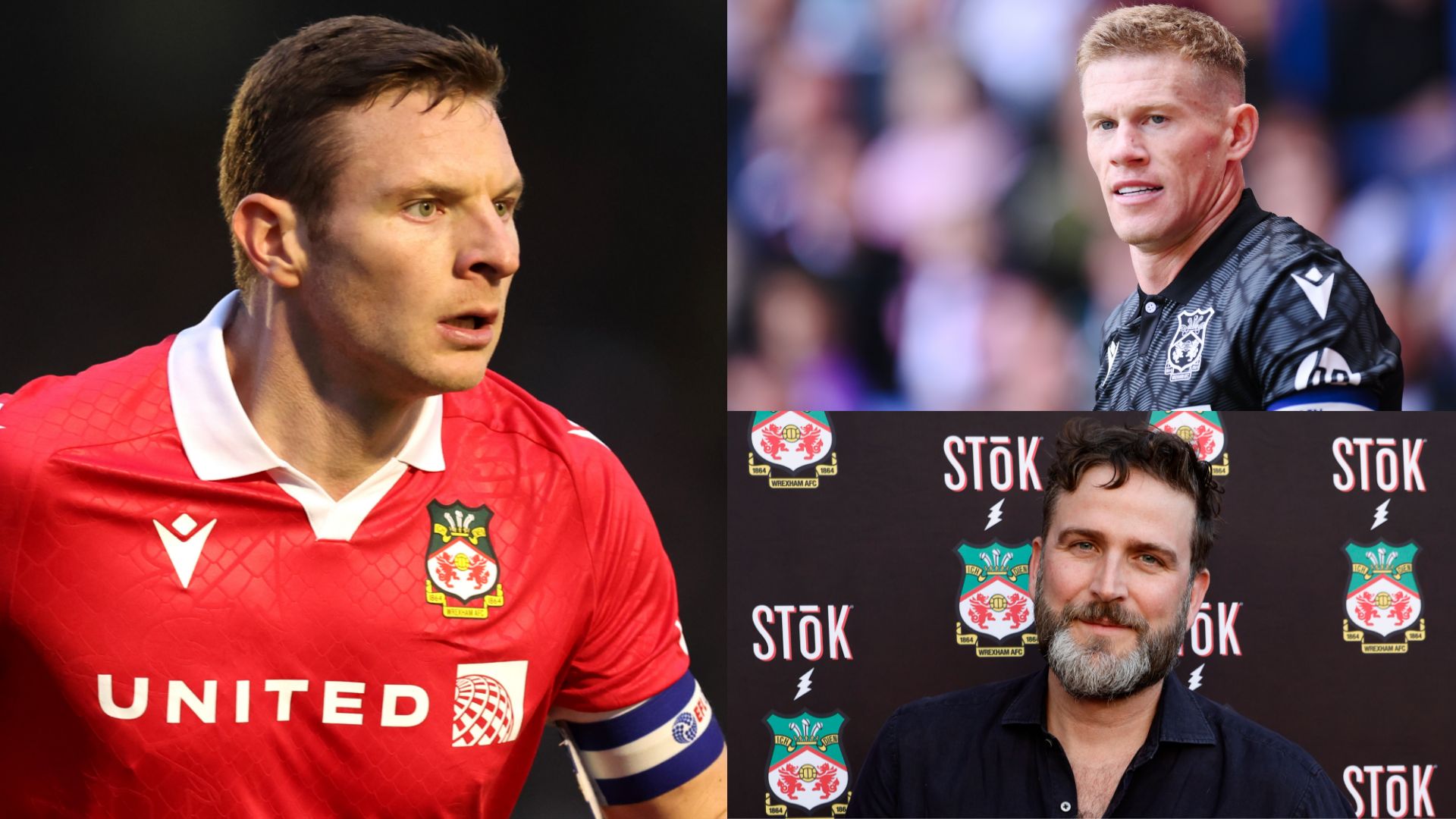 Humphrey Ker Paul Mullin James McClean Wrexham 2024-25