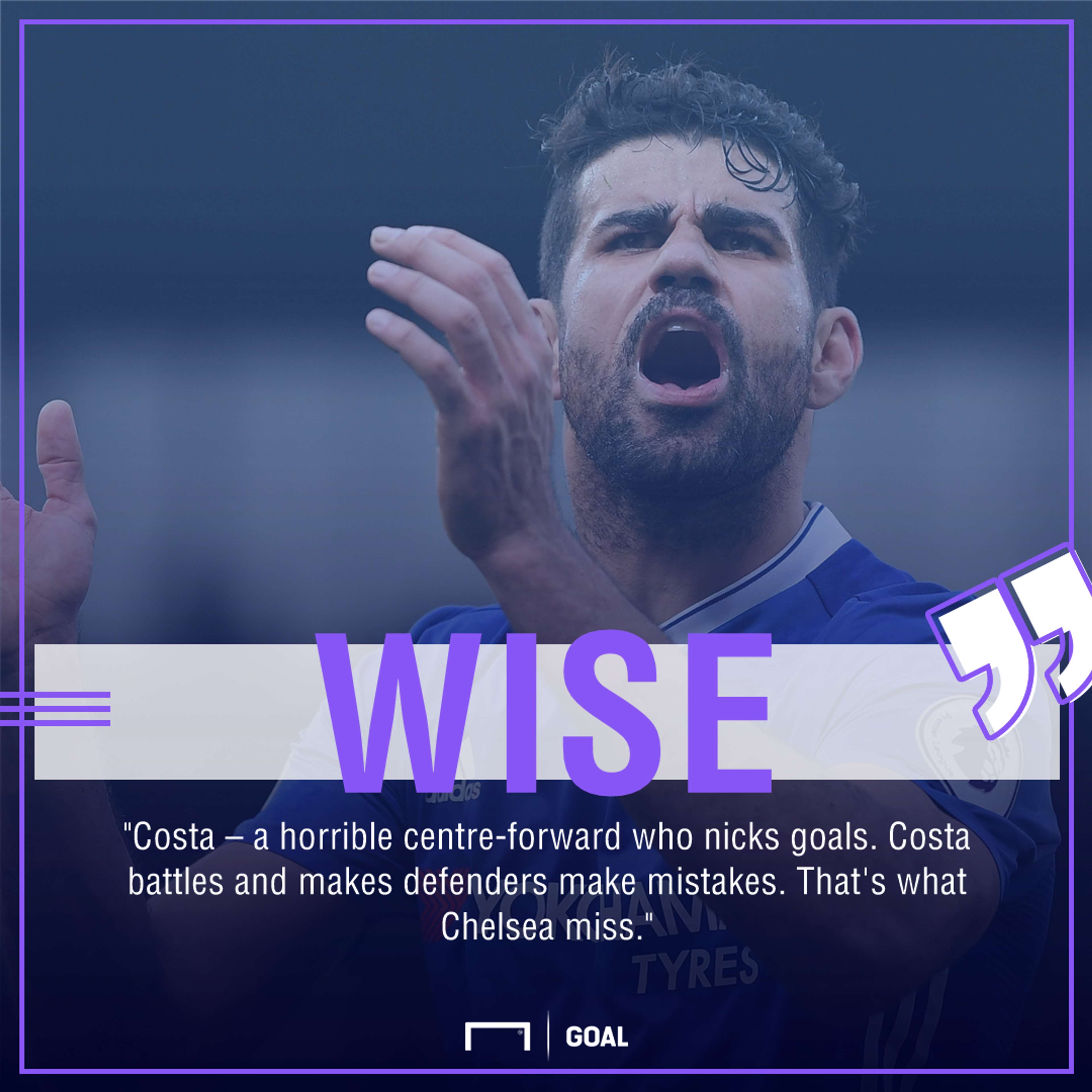 Dennis Wise Chelsea miss Diego Costa