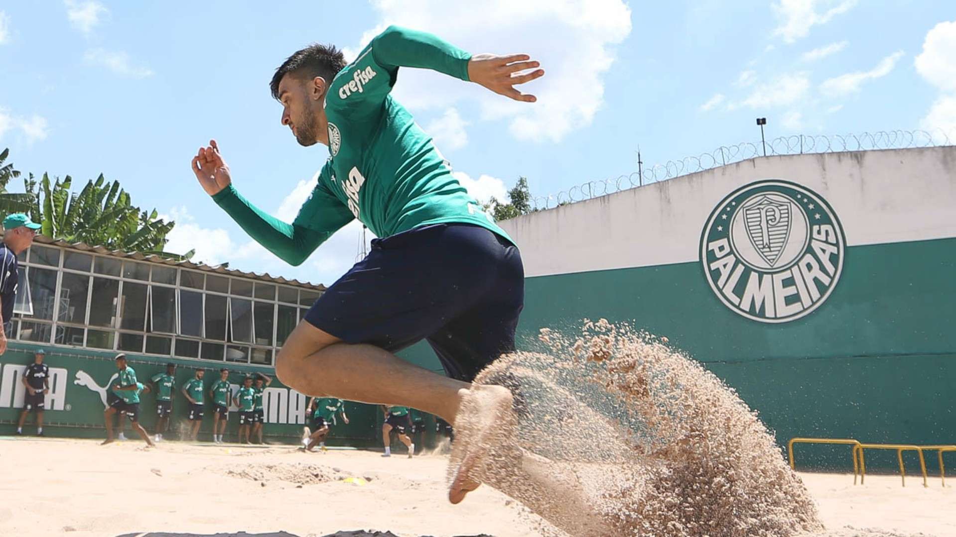 Victor Luis pré-temporada Palmeiras 2020