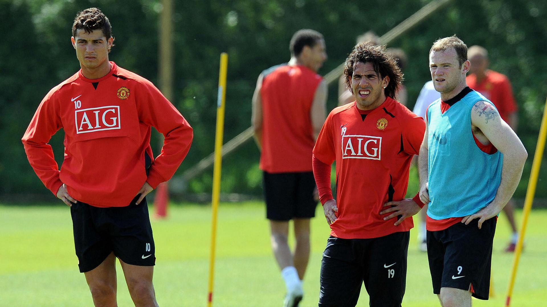 Cristiano Ronaldo Carlos Tevez Wayne Rooney