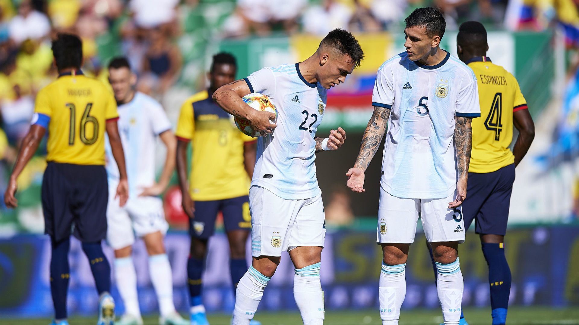 Leandro Paredes Lautaro Martinez Argentina Ecuador Friendly 13102019