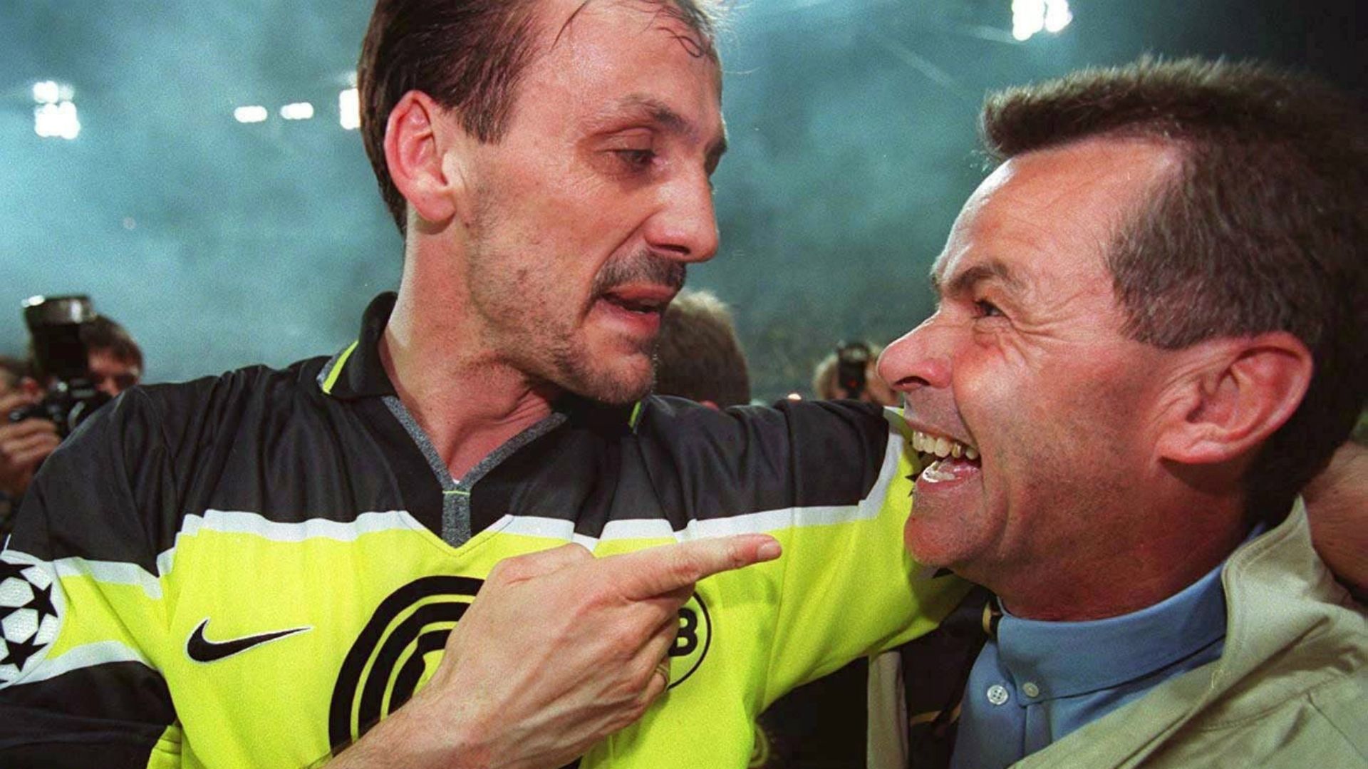 Juergen Kohler Ottmar Hitzfeld Borussia Dortmund - Juventus - Champions League - Final 05281997