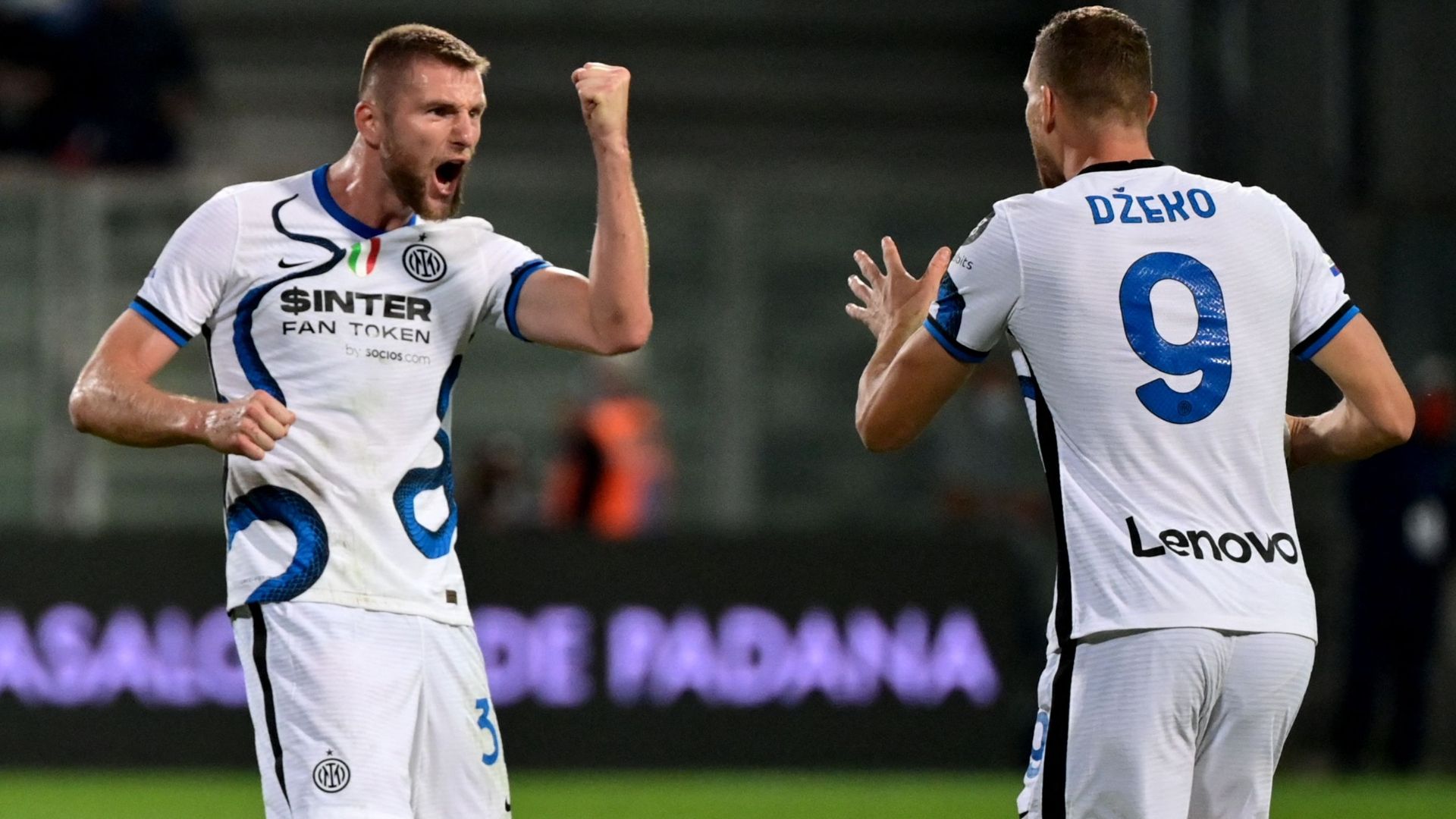 Skriniar Dzeko Sassuolo Inter Serie A