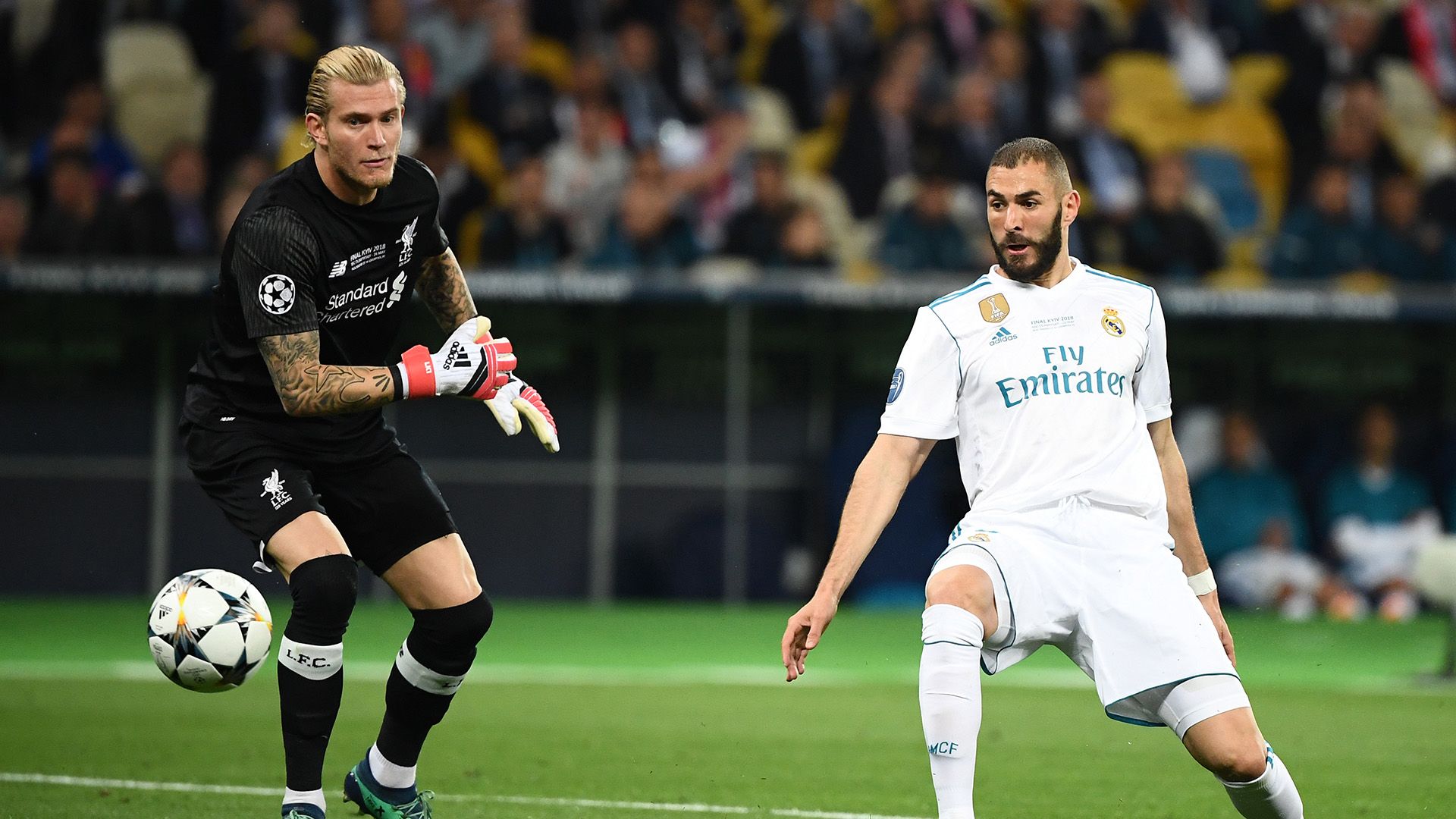 Benzema goal Karius Real Madrid Liverpool Champions League final 26052018