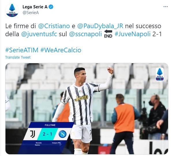 유벤투스 2-1 나폴리