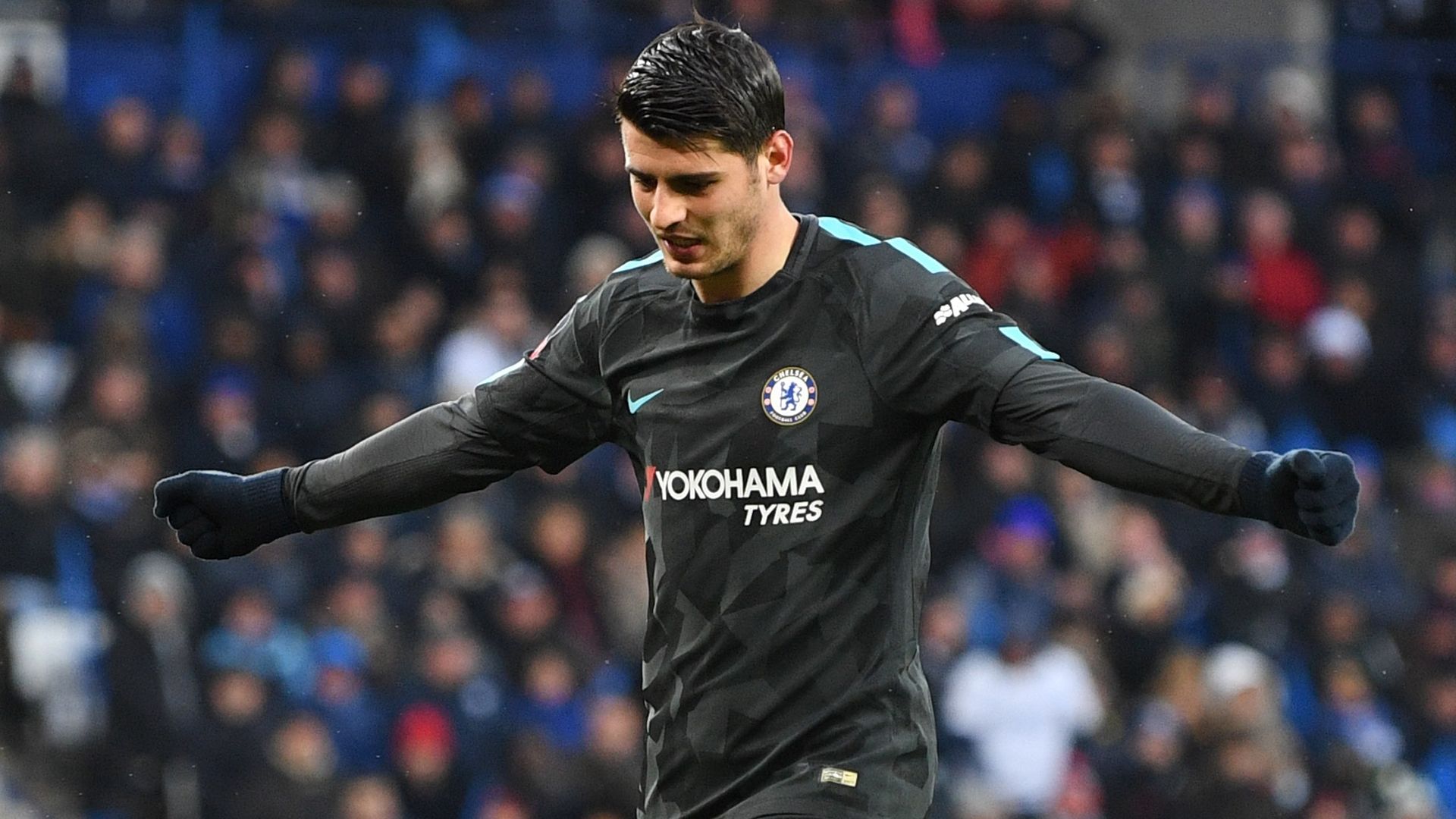 Alvaro Morata Chelsea Leicester