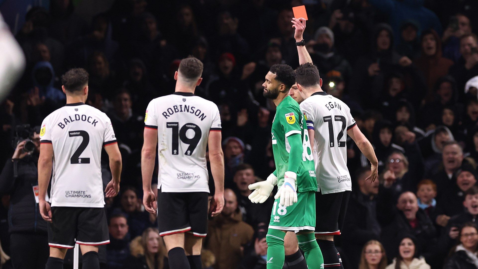 Wes Foderingham Sheffield United red card