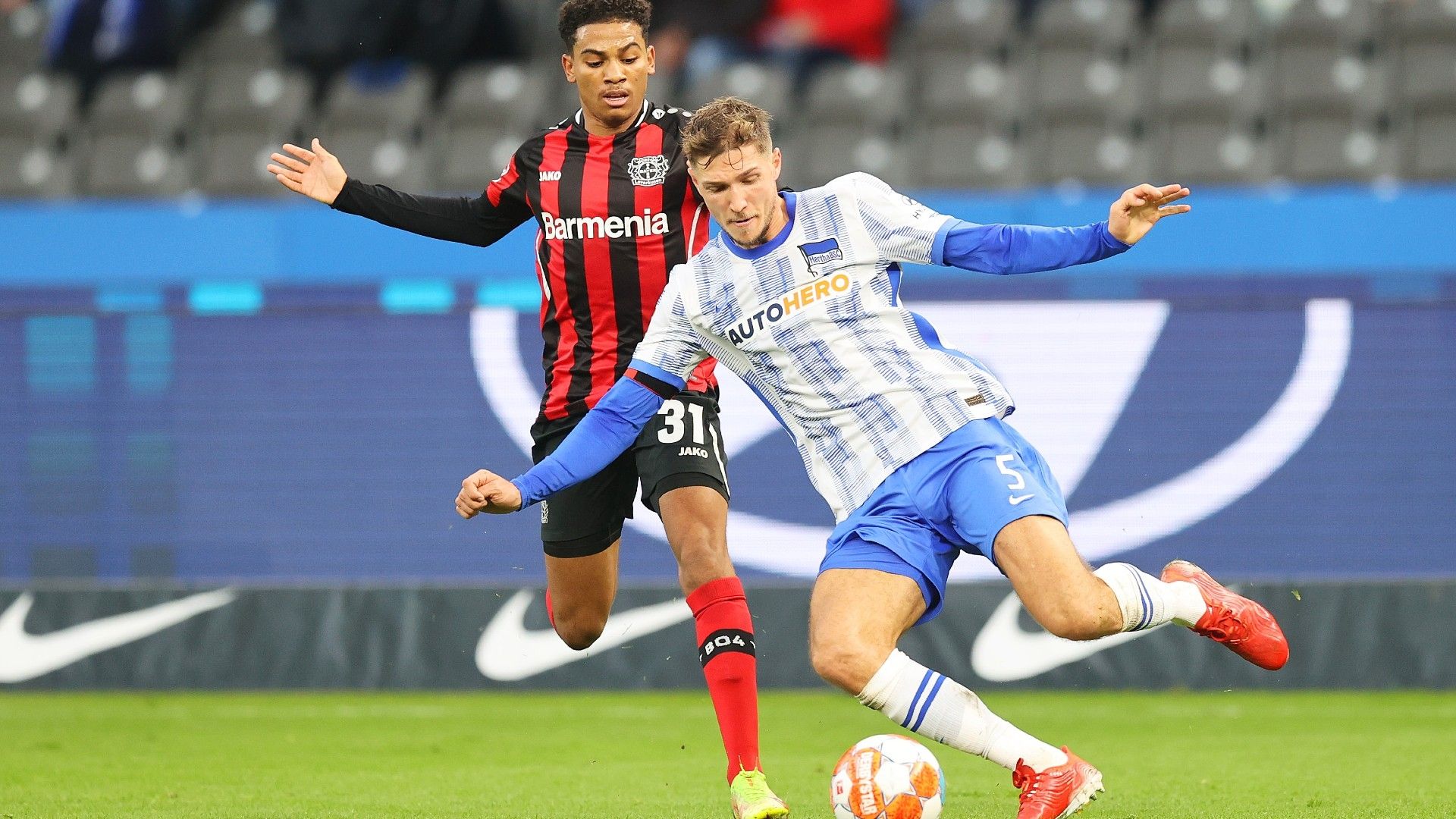 Hertha BSC Bayer Leverkusen Bundesliga 071121