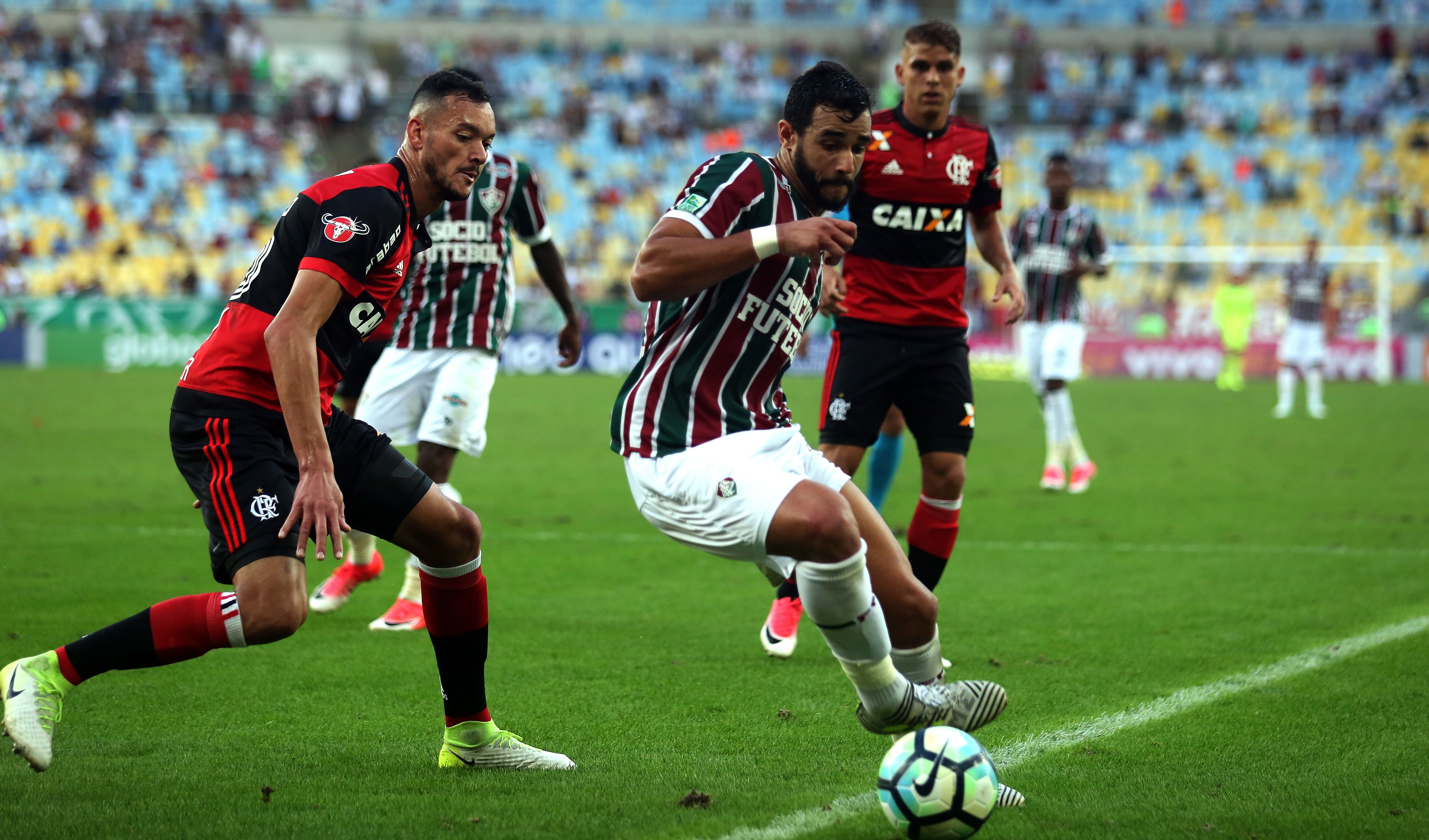 Henrique Dourado Fluminense Flamengo Brasileirão 18/06/2017