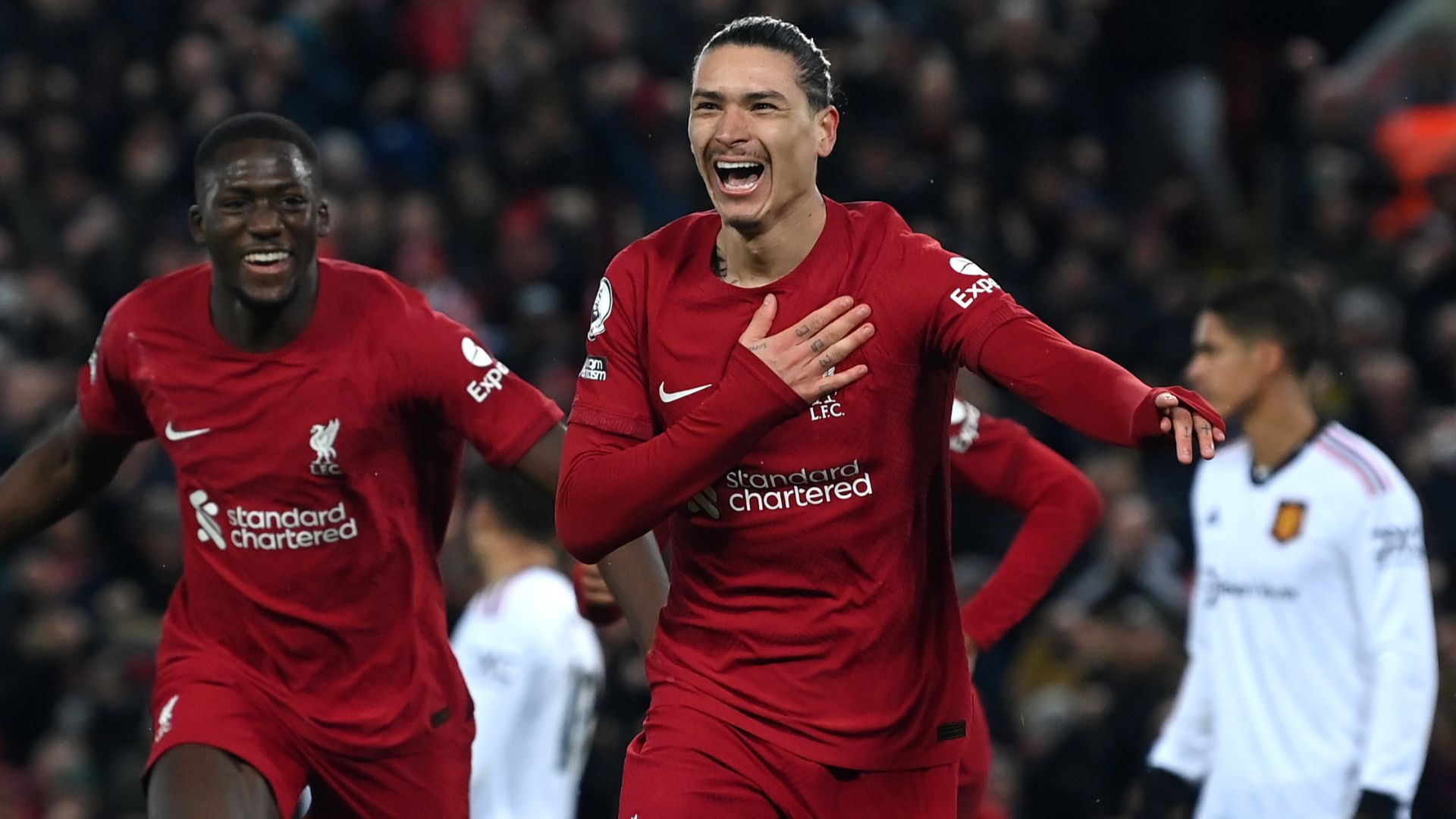 Liverpool Manchester United 7-0 2022-23 Darwin Nunez