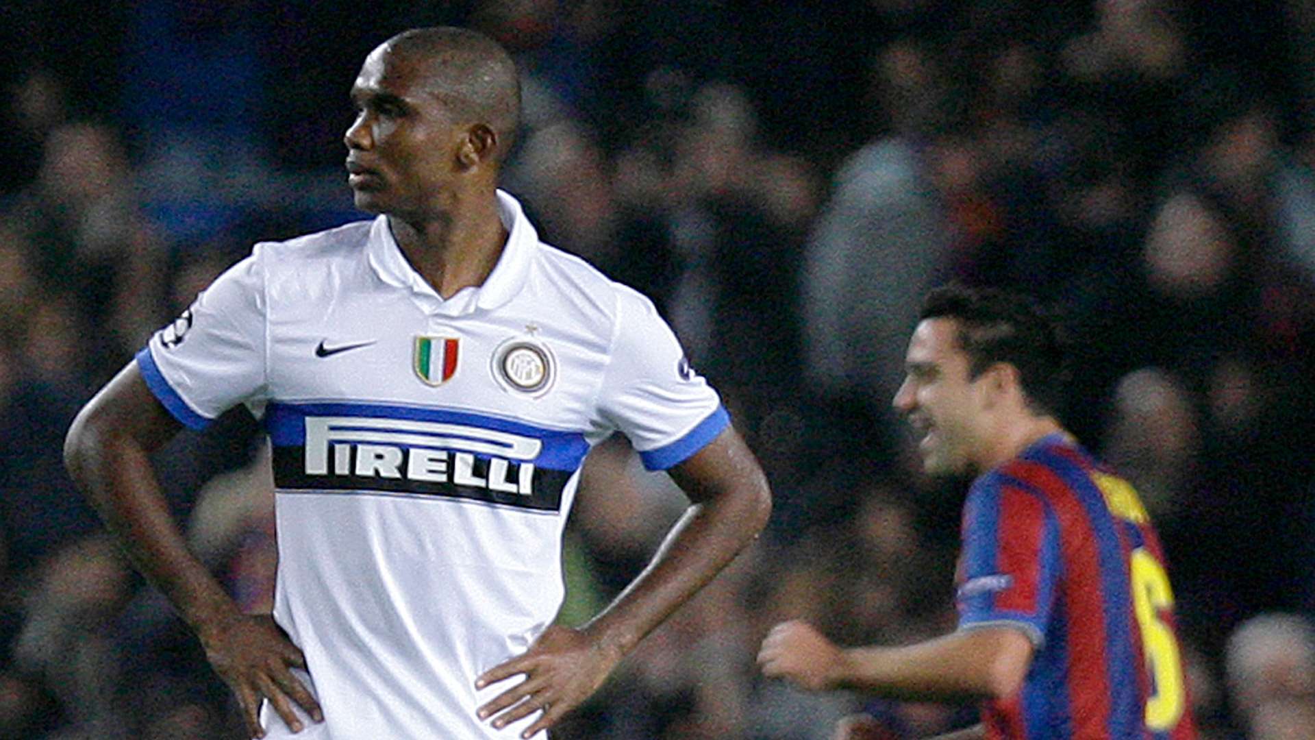 Samuel Eto'o Gerard Pique UEFA Champions League Barcelona and Inter Milan