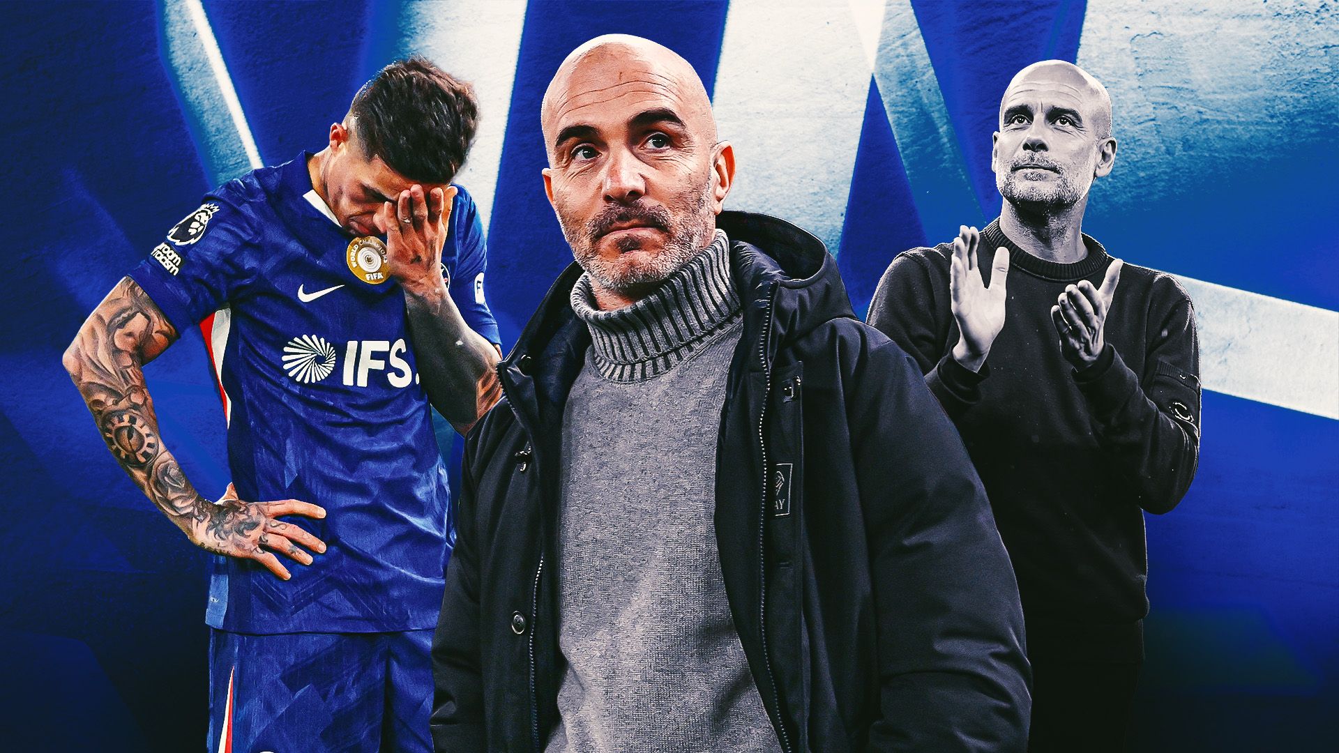Enzo Maresca Chelsea Pep Guardiola GFX
