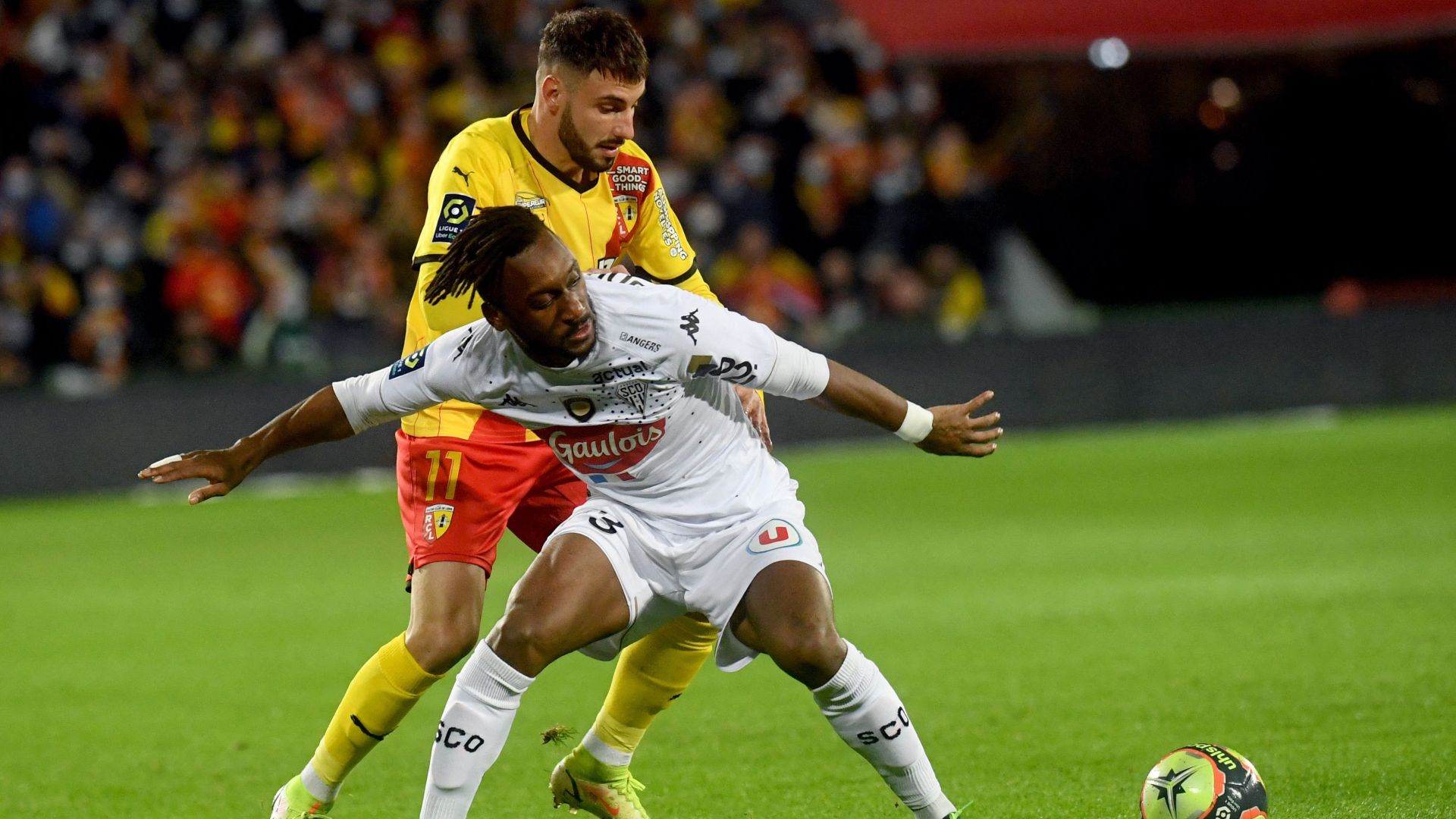 Jonathan Clauss Souleyman Doumbia Lens Angers Ligue 1 26112021