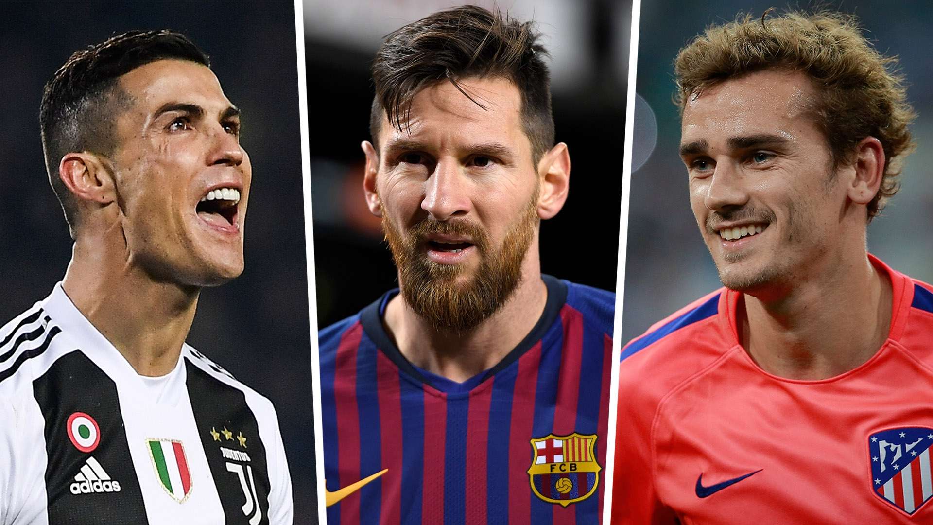 Cristiano Ronaldo Lionel Messi Antoine Griezmann