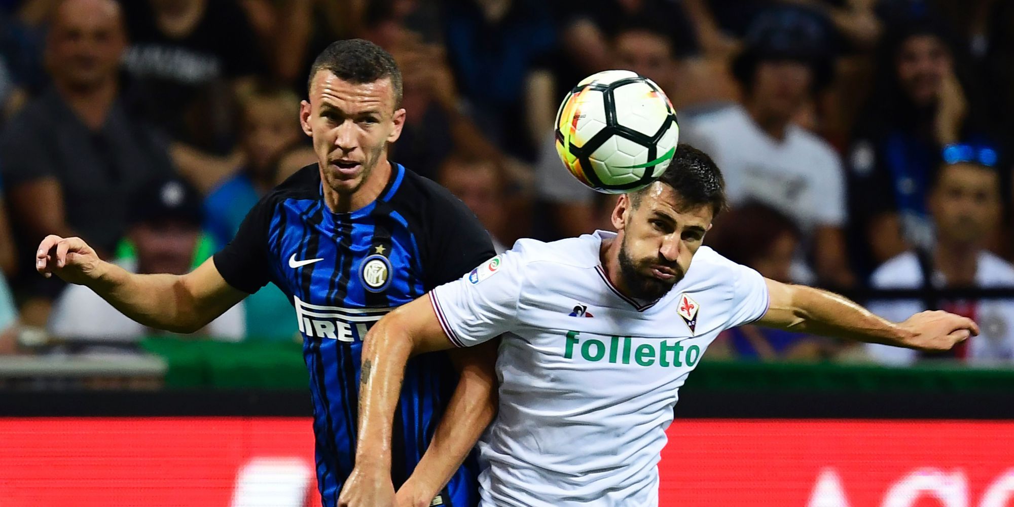Ivan Perisic Nenad Tomovic Inter Fiorentina Serie A