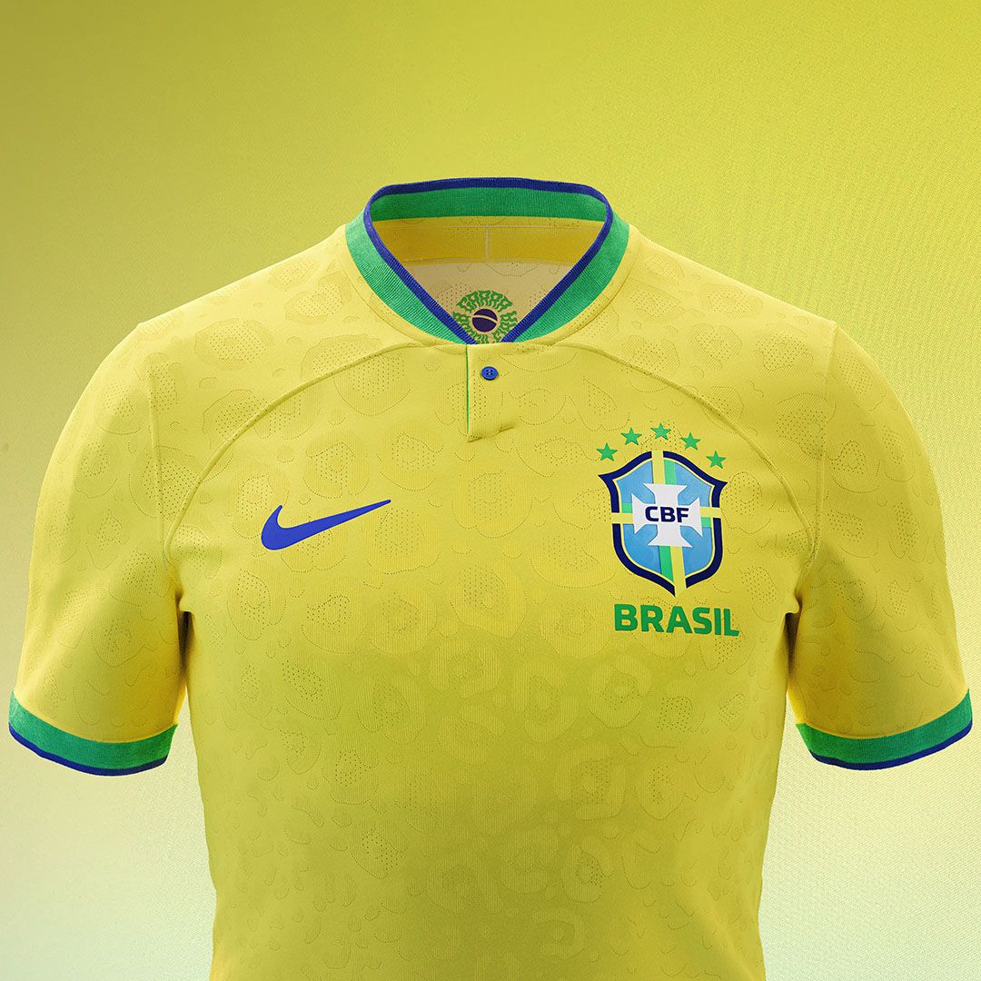 BODY ONLY detalhe Camisa 1 Brasil Copa 2022