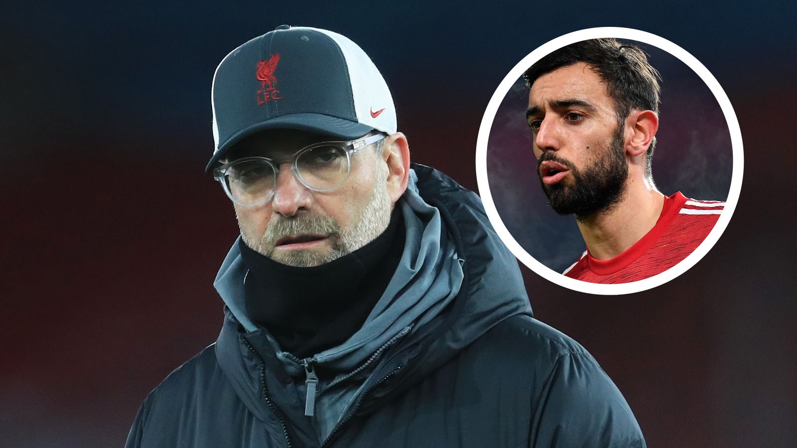 GFX Jürgen Klopp Bruno Fernandes Manchester United