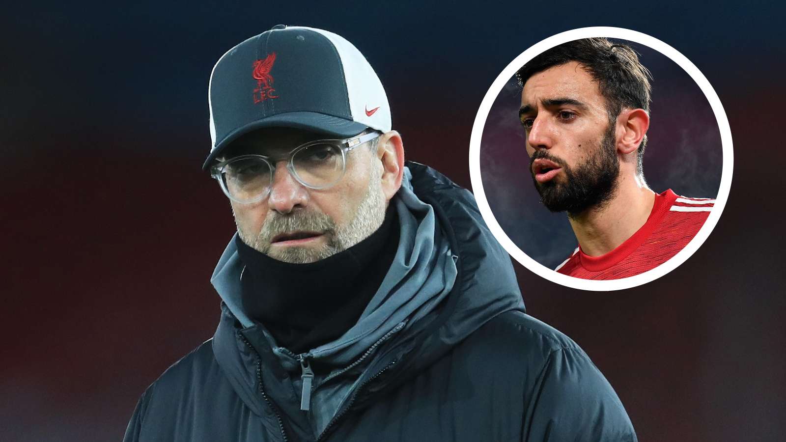 GFX Jürgen Klopp Bruno Fernandes Manchester United