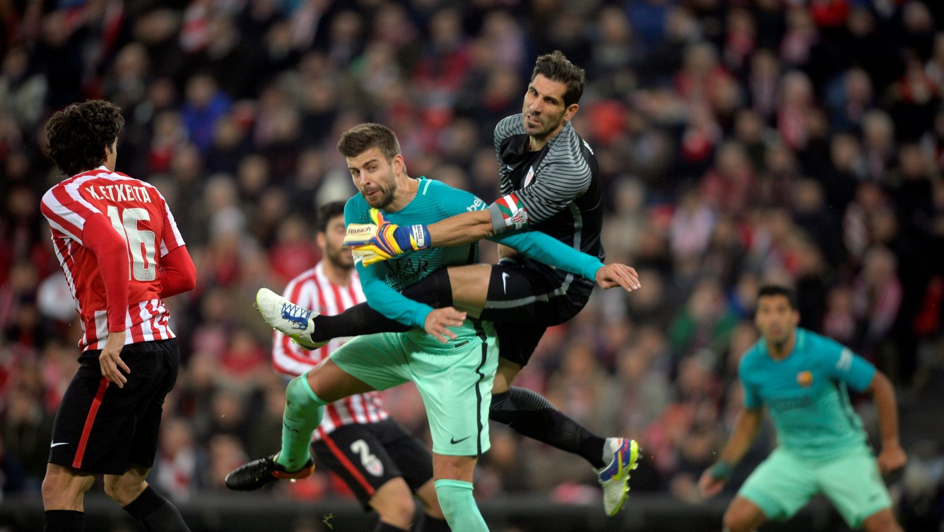 Gerard Pique, Gorka Iraizoz, Athletic Club - Barcelona, Copa del Rey, 01052017