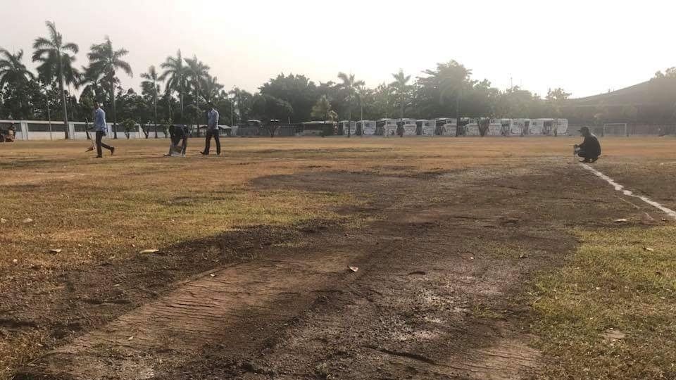 Sân tập ở nhà máy Samsung (Cikarang, Indonesia)