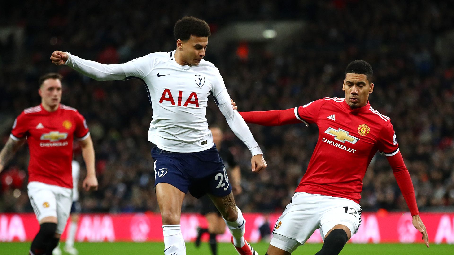 Chris Smalling Dele Alli Tottenham Manchester United Premier League 01312018