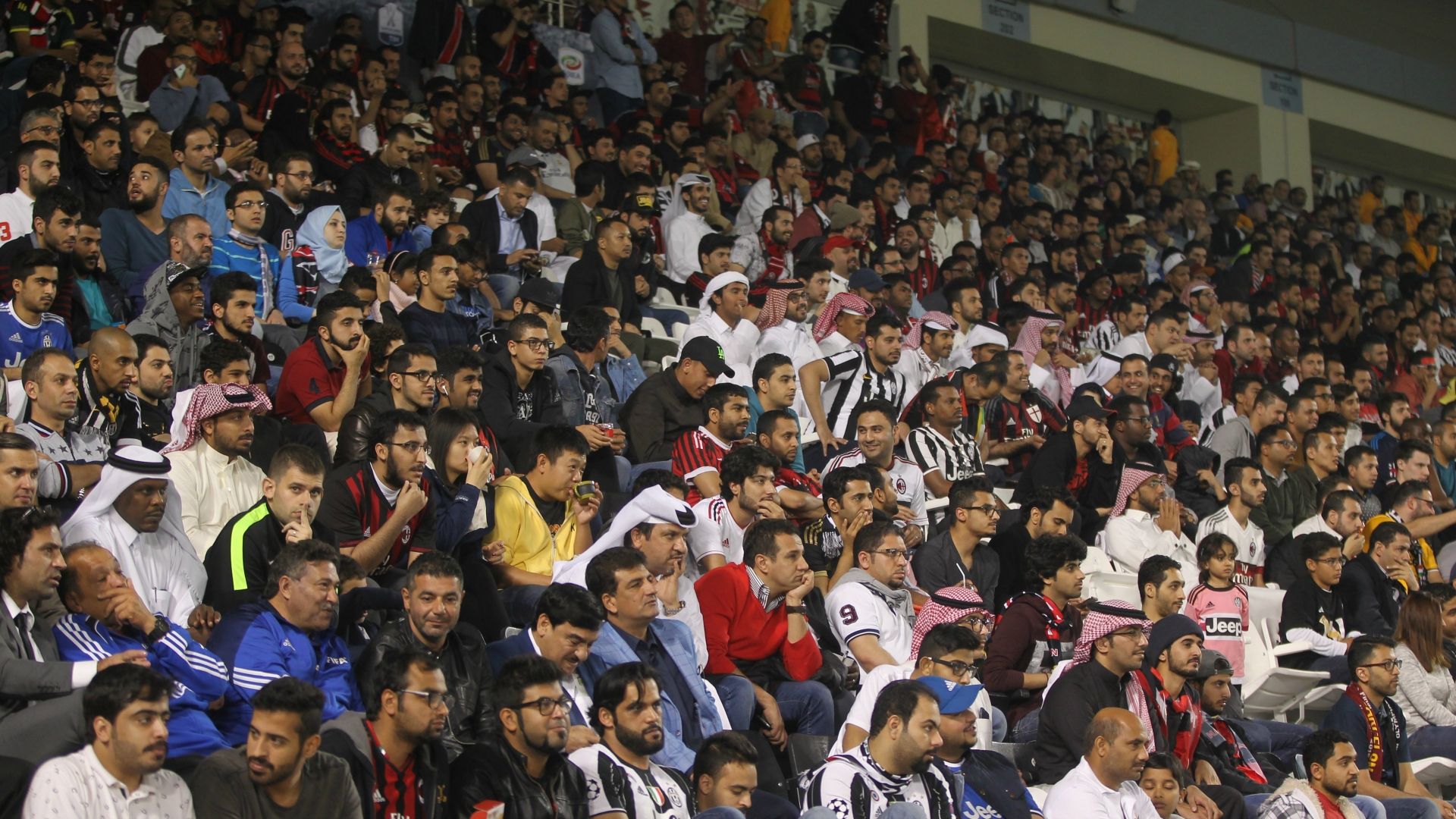 Fans during the Supercoppa TIM Juventus Milan 23122016