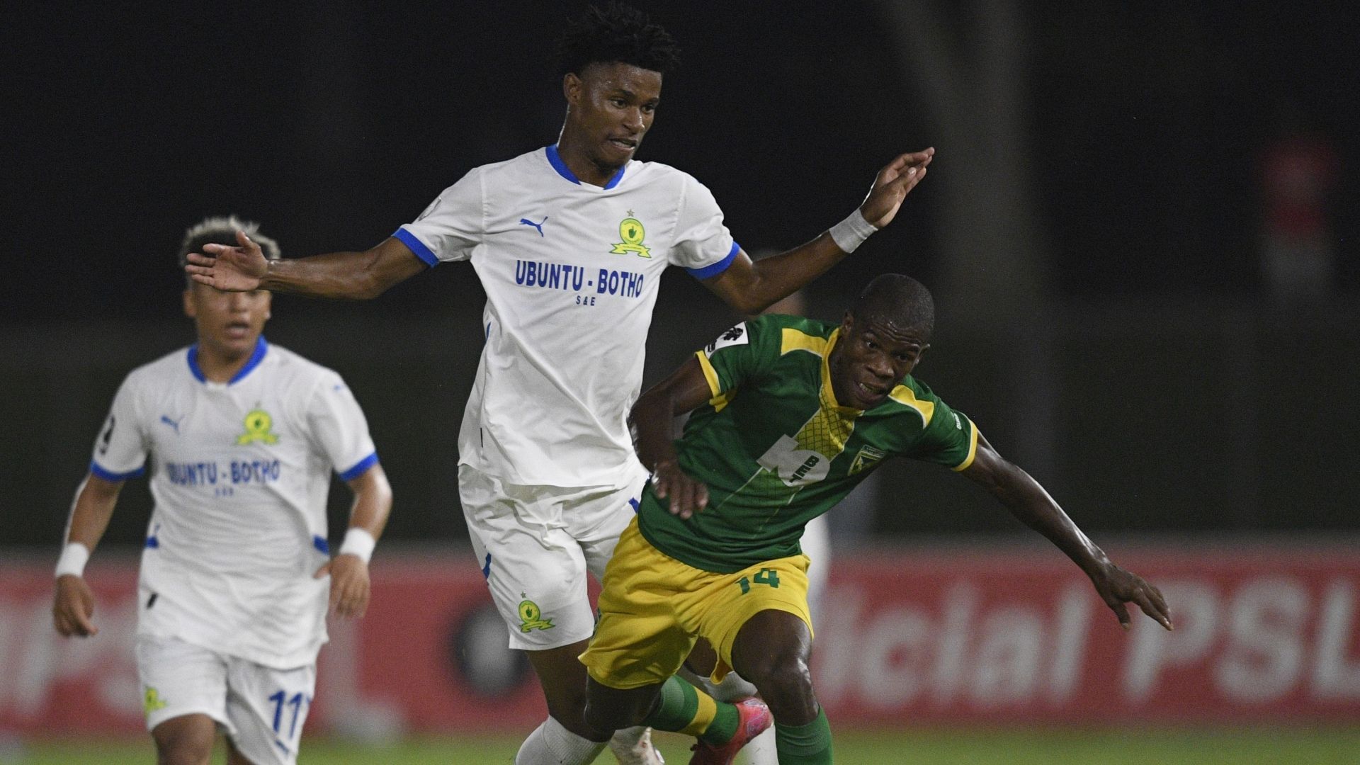 Malibongwe Khoza and Angelo Van Rooi, Mamelodi Sundowns vs Golden Arrows