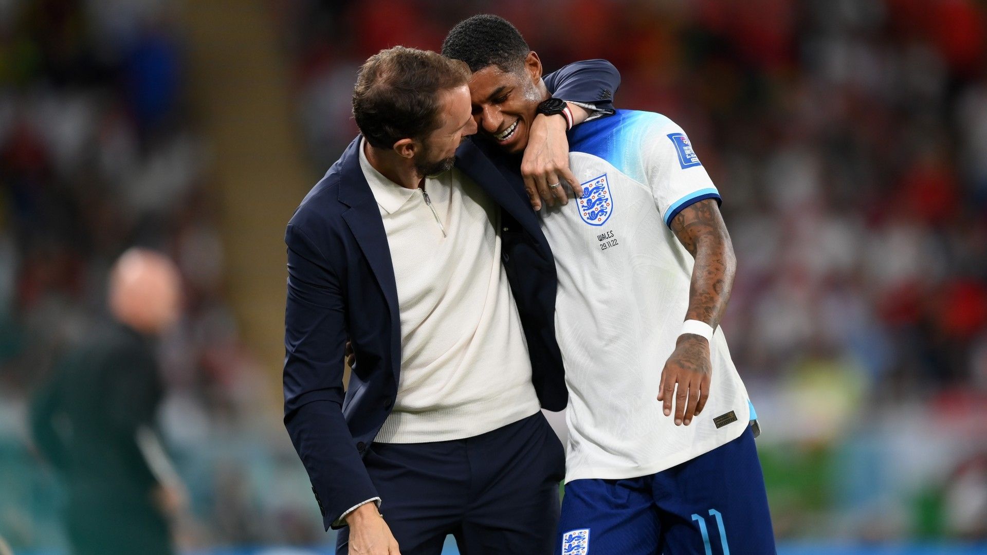 Gareth Southgate Marcus Rashford England 2022