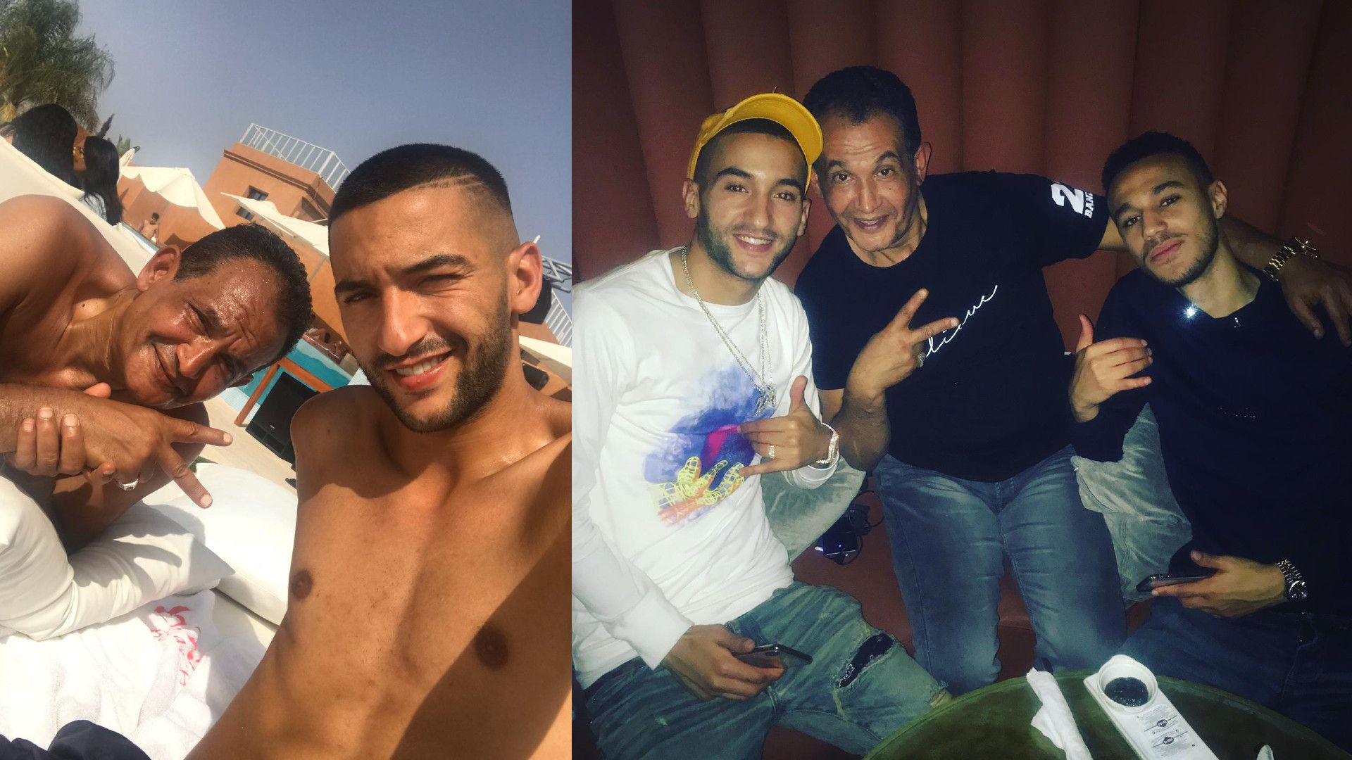Hakim Ziyech with Aziz Doufikar