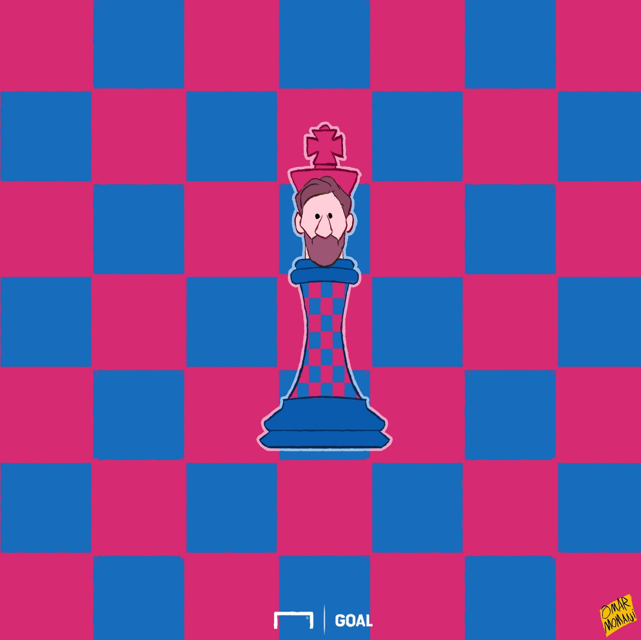 Barcelona Lionel Messi Kit Cartoon