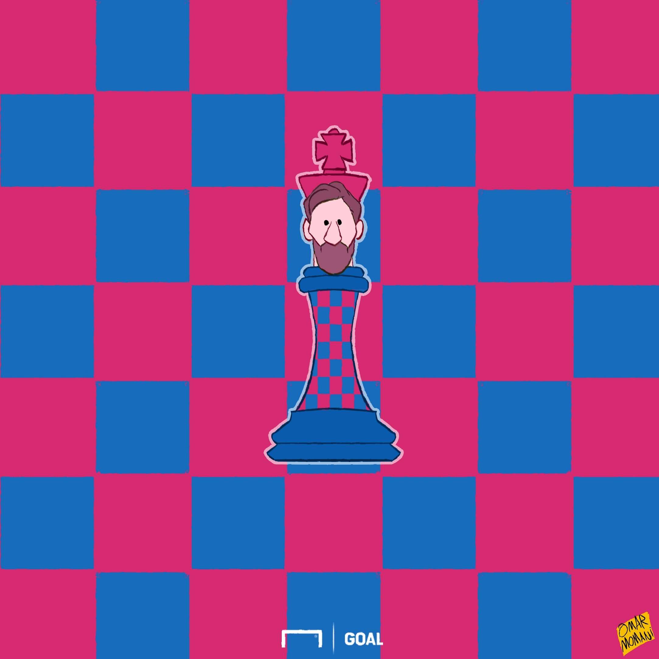 Barcelona Lionel Messi Kit Cartoon